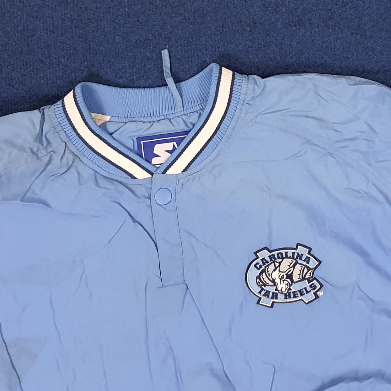 Starter Vintage Starter Carolina Tar Heels NBA Sweatshirt C255N2 Size US XL / EU 56 / 4 - 4 Thumbnail