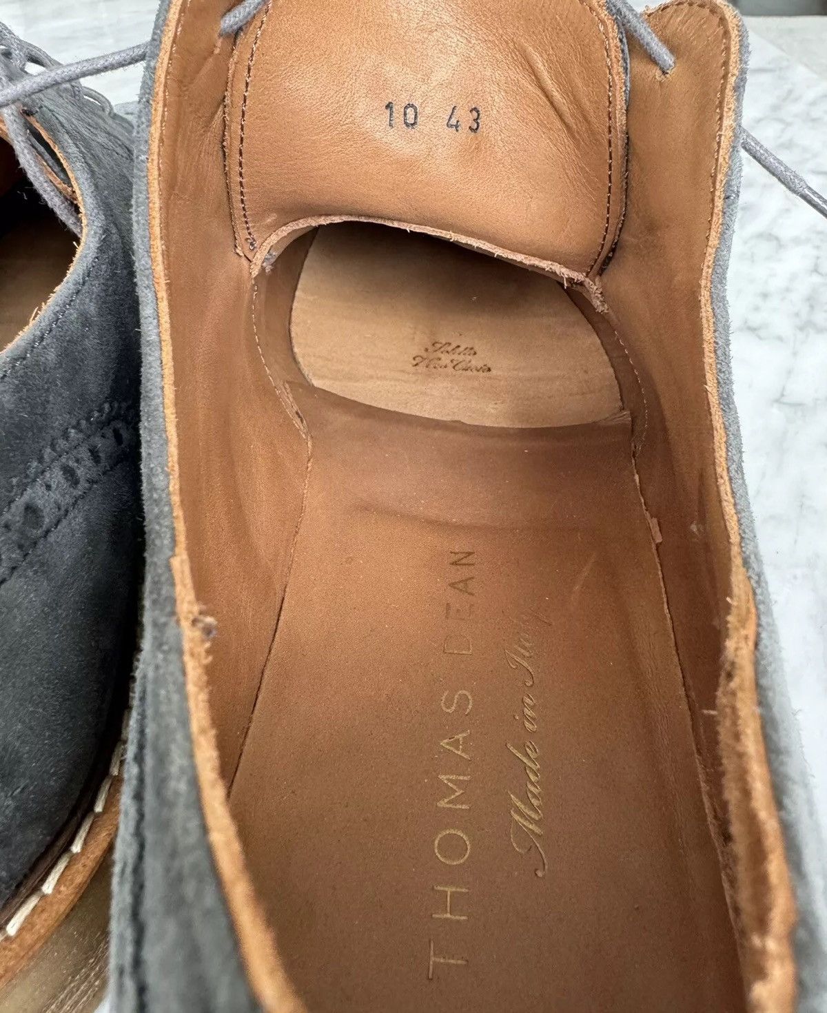 Thomas Dean Thomas Dean Suede Wingtips - Made In Italy - Size 10 / 43 Size US 10 / EU 43 - 9 Thumbnail
