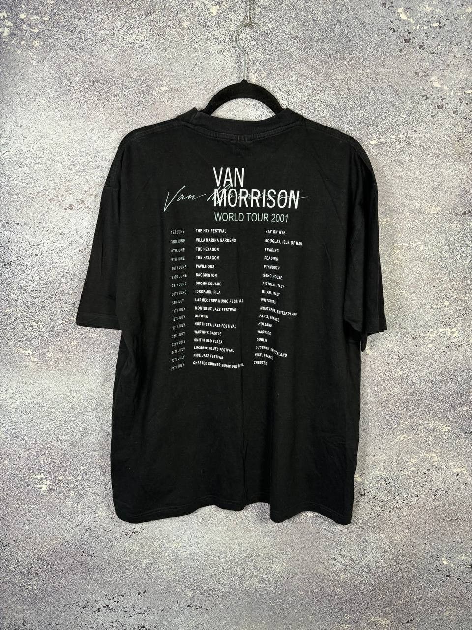 Band Tees Vintage Van Morrison World Tour 2001 Band Tees XL Size US XL / EU 56 / 4 - 11 Thumbnail