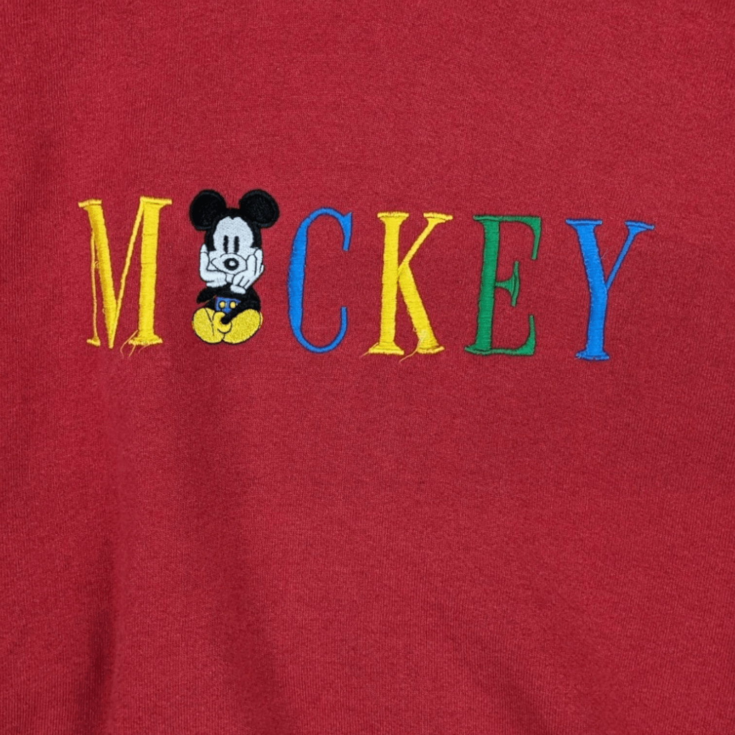 Disney Vintage 90's DISNEY Mickey Mouse Spell Out Hoodie Size US L / EU 52-54 / 3 - 6 Thumbnail