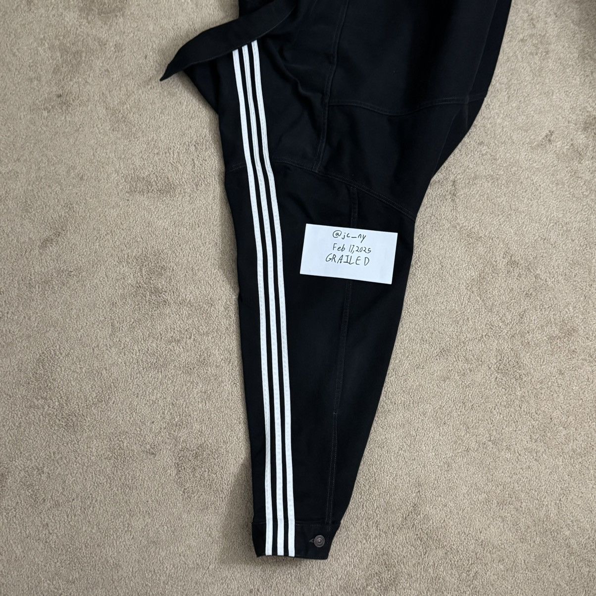 Balenciaga Balenciaga x Adidas Oversized Black Denim Jacket Size US XL / EU 56 / 4 - 11 Thumbnail