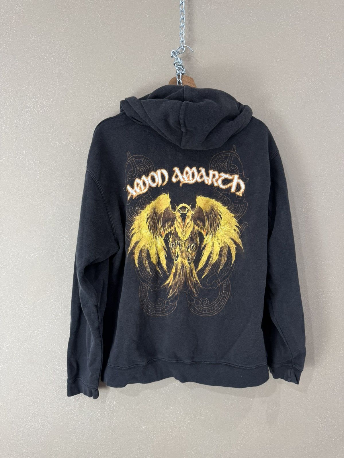 Band Tees Vintage Amon Amarth Band Hoodie Death Metal Black Streetwear Size US L / EU 52-54 / 3 - 1 Thumbnail