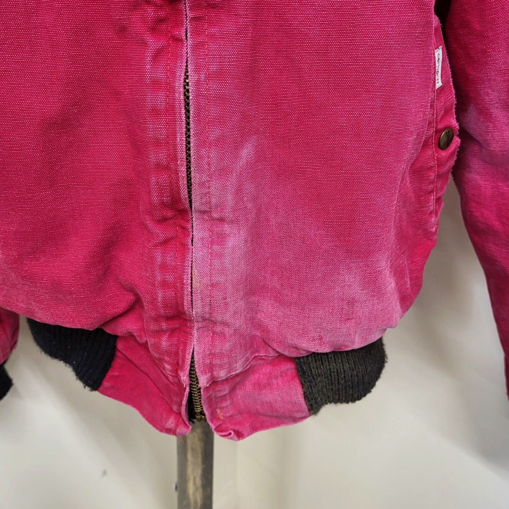 Carhartt VINTAGE Carhartt Jacket Womens Large Pink Canvas Santa Fe Quilt Lined Barn 90s Size L / US 10 / IT 46 - 4 Thumbnail