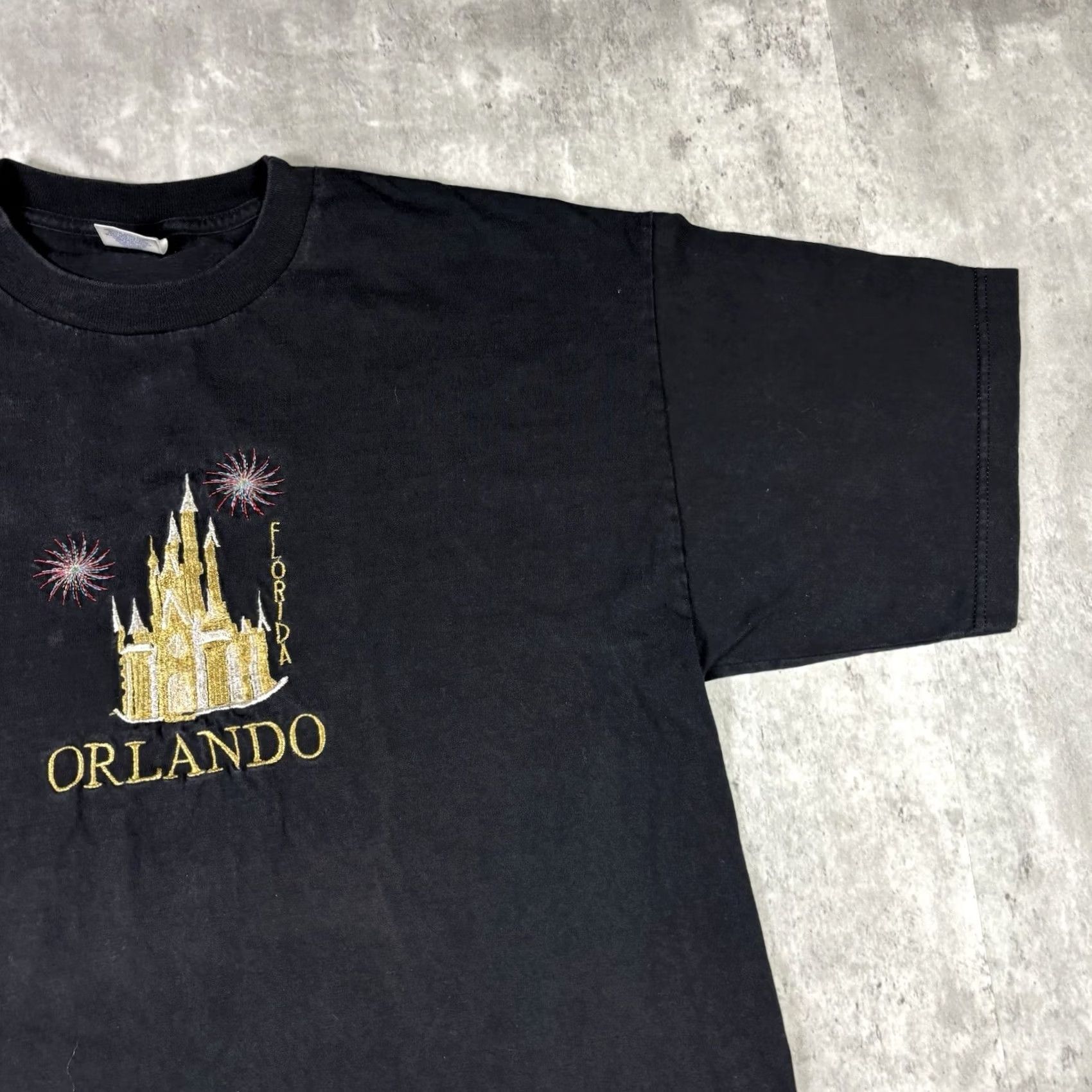 Disney VINTAGE Walt Disney Mickey Mouse T-Shirt XL Black 90s Y2K Men Short Sleeve Crew Neck Cotton Shirt Adults Size US XL / EU 56 / 4 - 4 Thumbnail