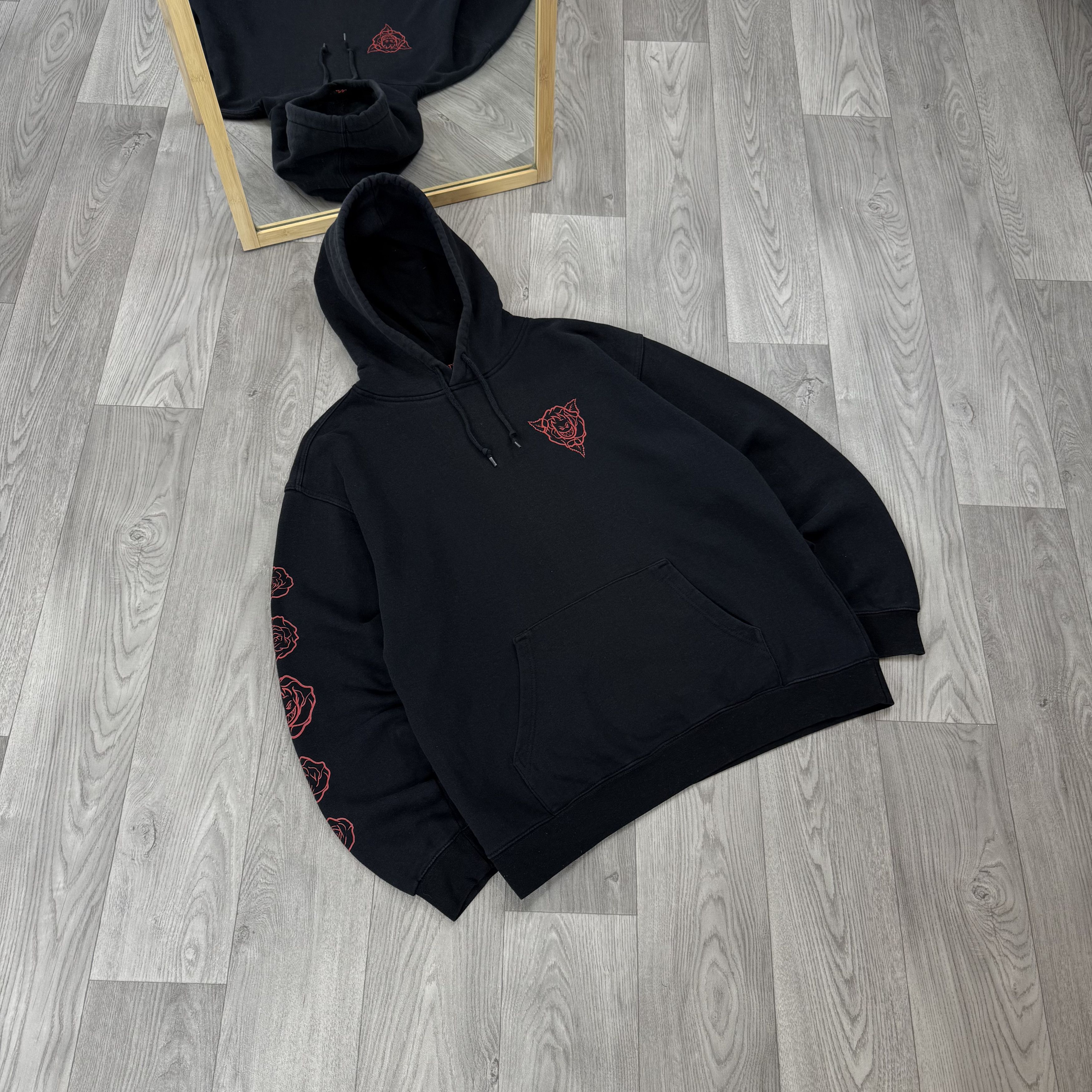 Spitfire Vintage Spitfire Rose Graphic Black Hoodie Hooded Sweat Size US L / EU 52-54 / 3 - 4 Thumbnail