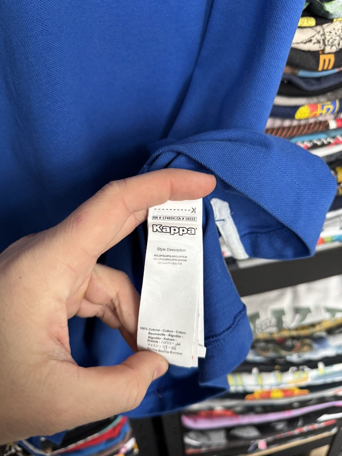 Kappa Kappa Italy polo tee Big logo Size US L / EU 52-54 / 3 - 5 Thumbnail