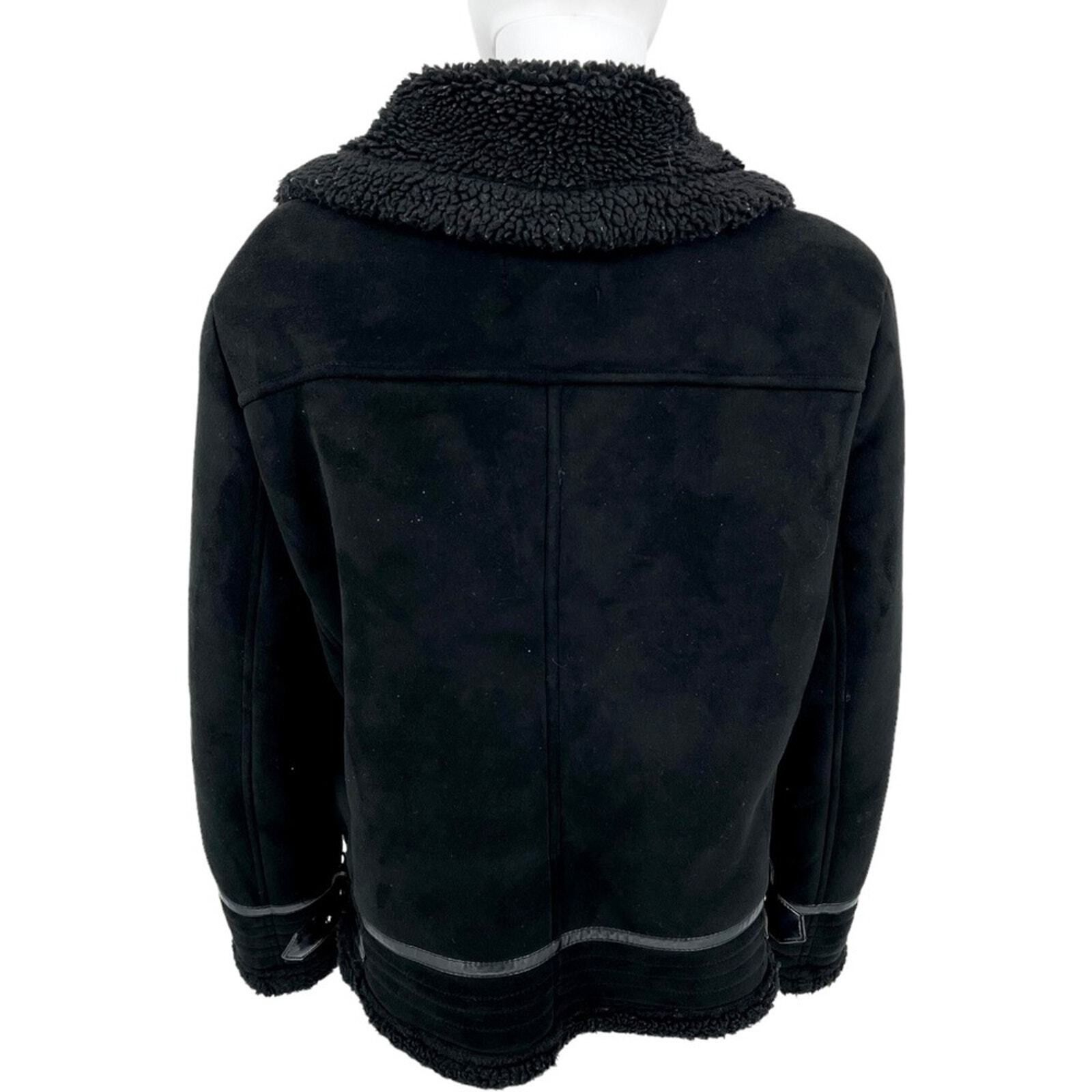 Zara Zara Double Asymmetrical Biker Jacket Fleece Jacket Size XL Size XL / US 12-14 / IT 48-50 - 5 Thumbnail