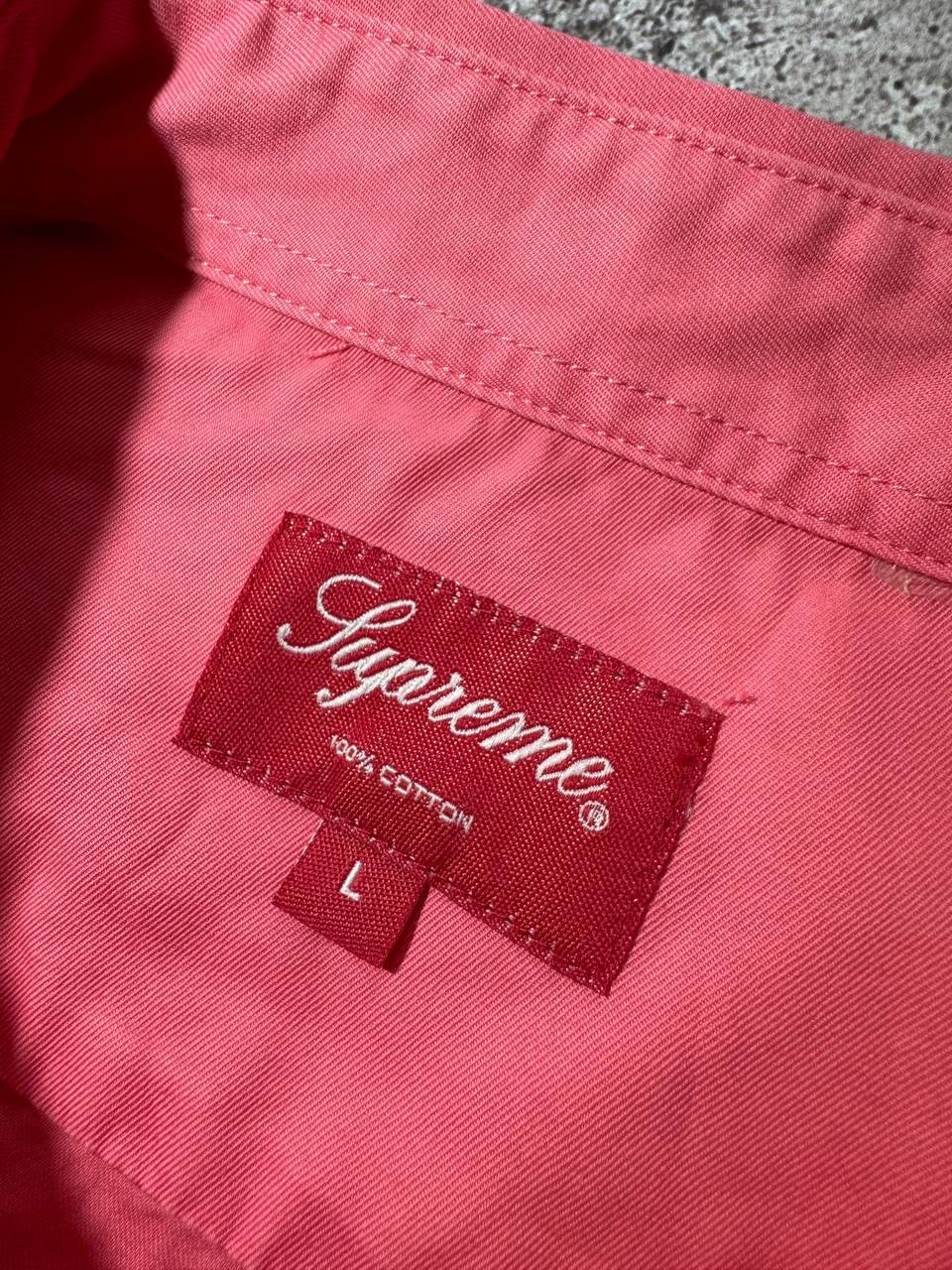 Supreme Supreme Rare Pink 100% Cotton Men's Button Up Long Sleeves Size US L / EU 52-54 / 3 - 6 Thumbnail