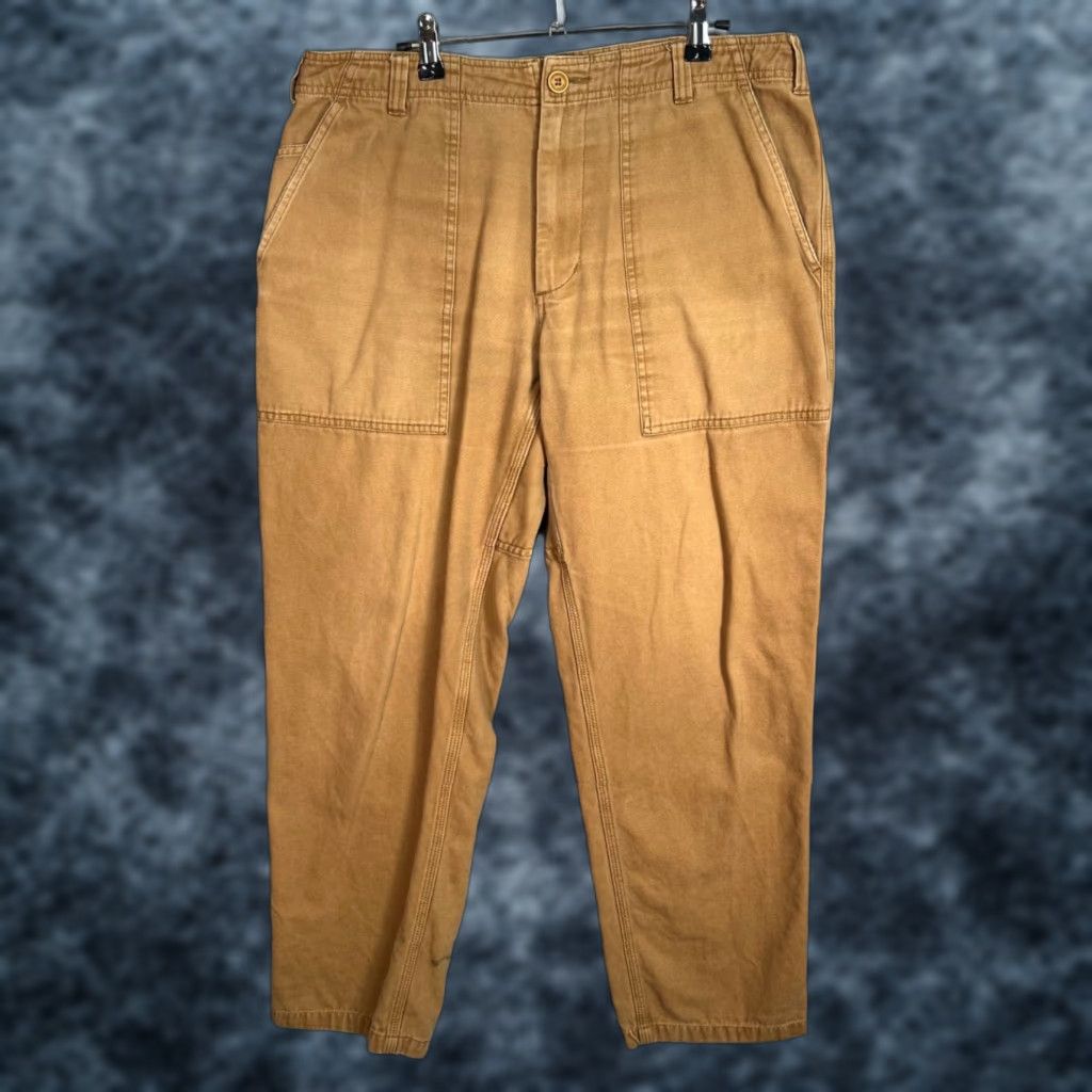 Only NY Only NY Khaki Canvas Utility Workwear Pants Relaxed Mens Size 34 Size US 34 / EU 50 - 1 Thumbnail