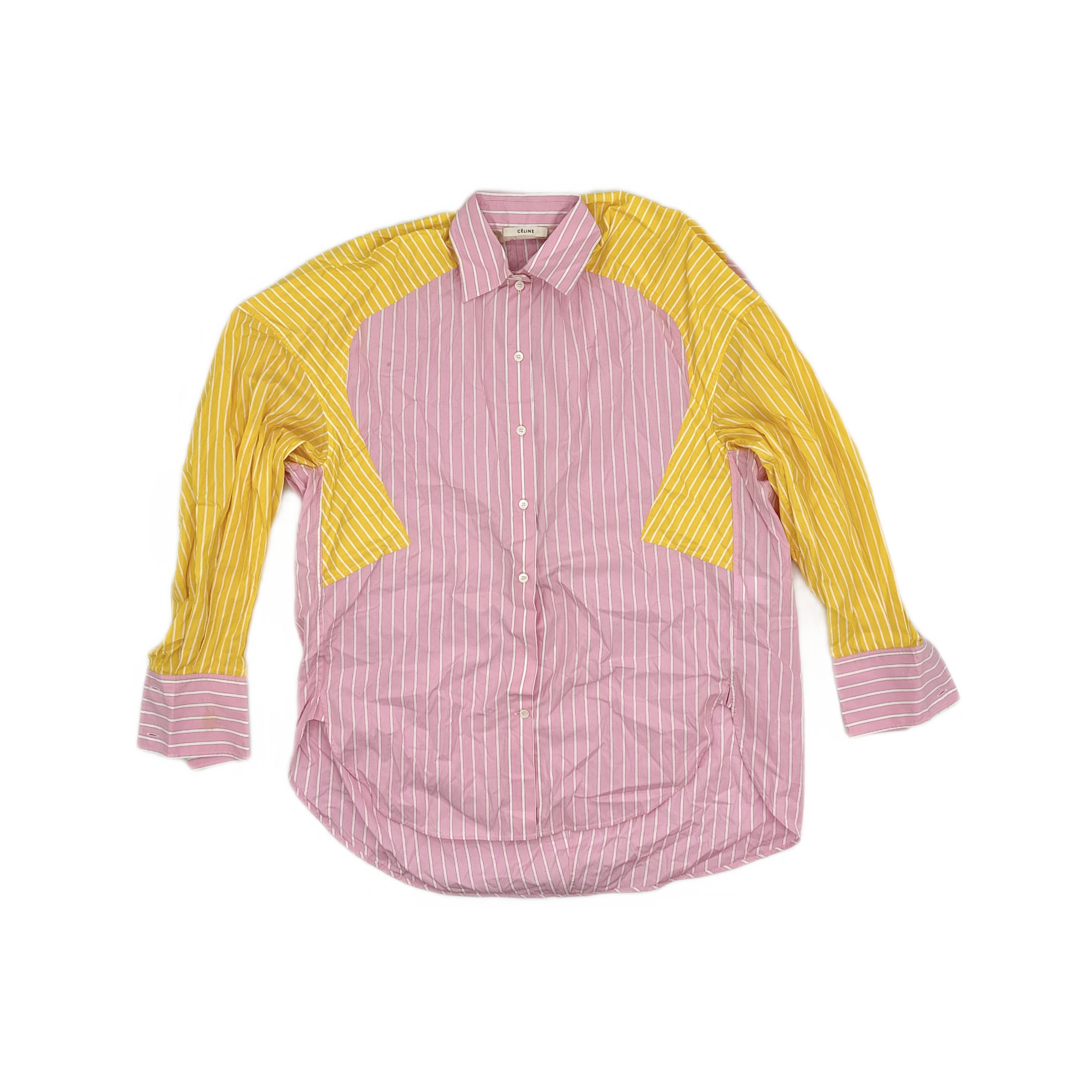Celine Celine Striped Button Up Shirt Size 34 Size XS / US 0-2 / IT 36-38 - 1 Thumbnail