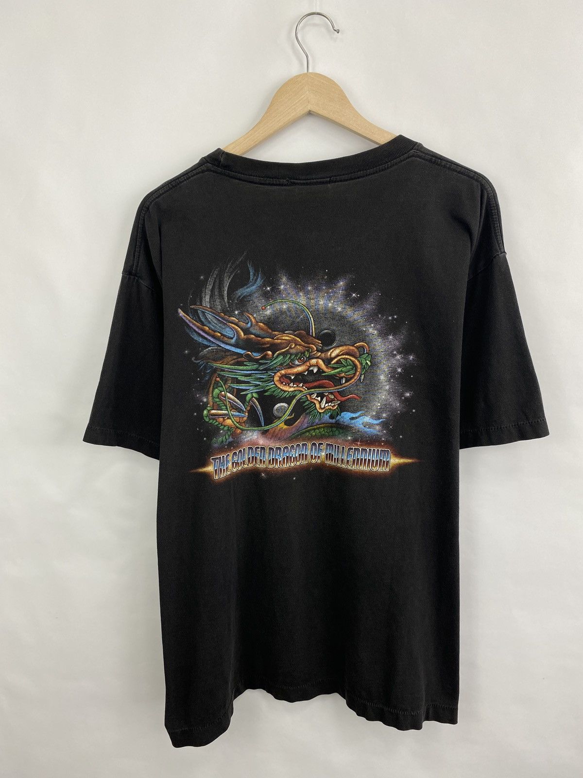 Japanese Brand 🇯🇵☯️ Vintage 90s Yin Yang Dragon Japan Style T-Shirt Size US XL / EU 56 / 4 - 7 Thumbnail