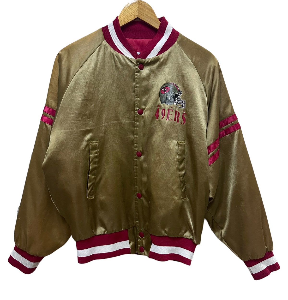 NFL × Vintage 🔥 Vintage Starter 80’s San Francisco 49ers Satin Bomber Size US M / EU 48-50 / 2 - 1 Thumbnail