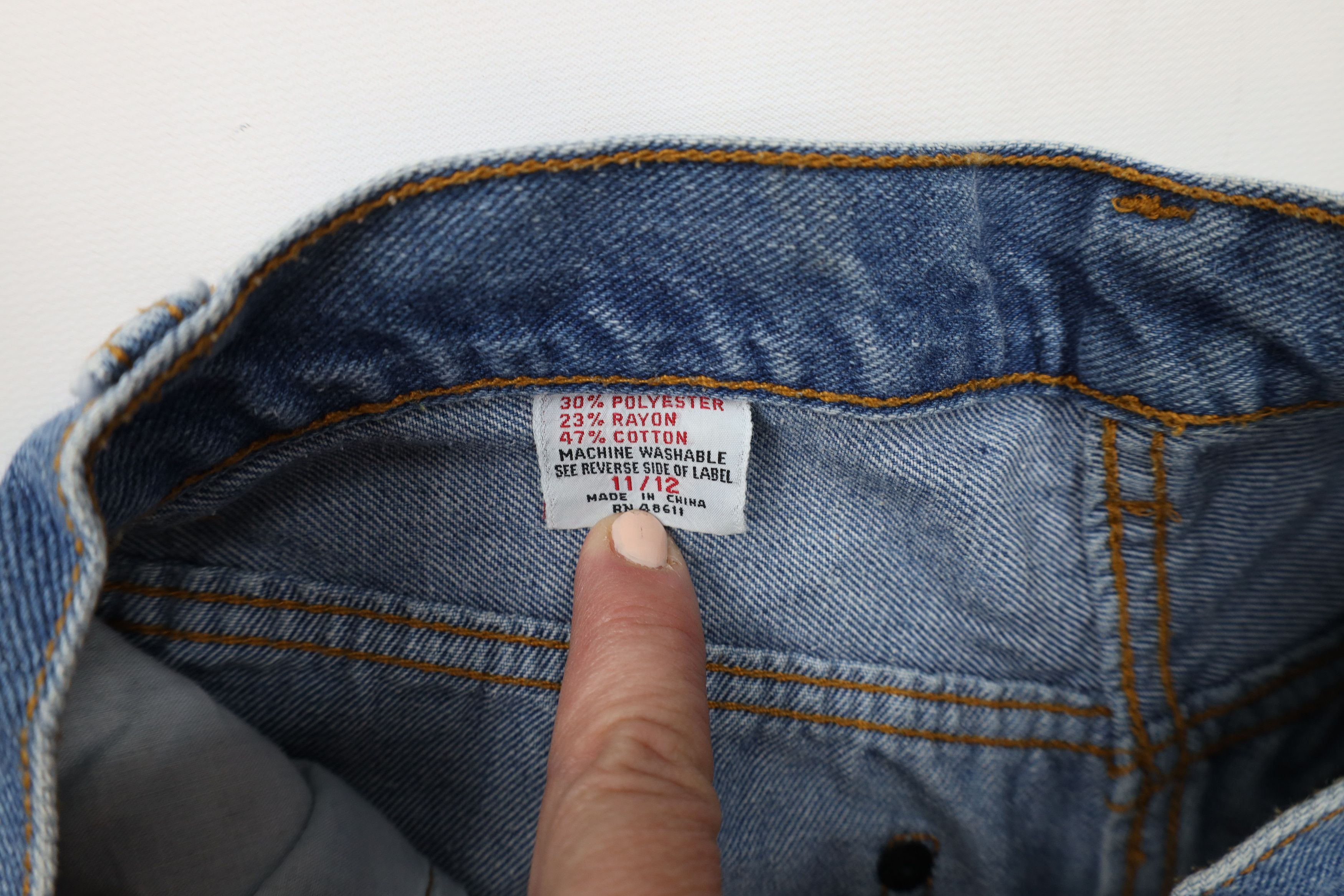 Vintage Vintage 80s 90s Streetwear Flared Denim Jeans Blue Size 32" / US 10 / IT 46 - 9 Thumbnail
