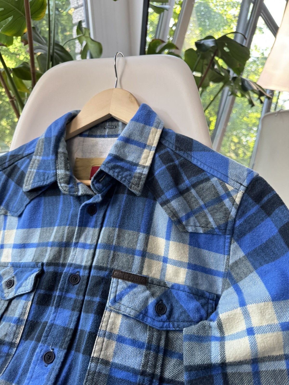 Quiksilver QuikSilver vintage flannel over shirt size M Size US M / EU 48-50 / 2 - 2 Thumbnail