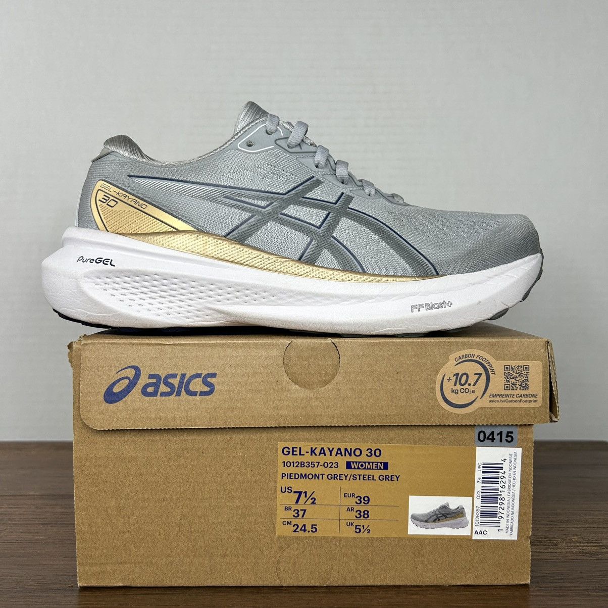 Asics ASICS Gel-Kayano 30 Gray Running Shoes Women Size 7.5 Size US 7.5 / IT 37.5 - 1 Thumbnail