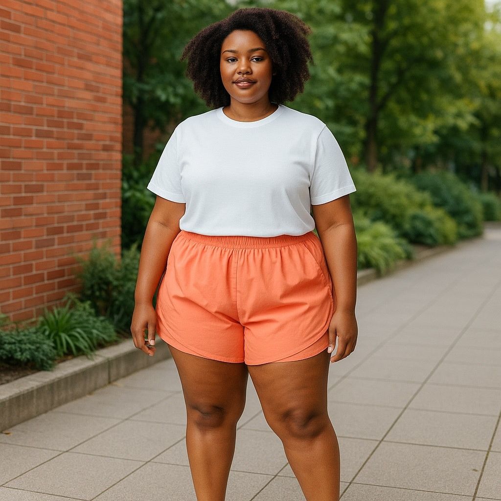 American Eagle Outfitters Women's Orange Shorts Size 42" / US 20 - 1 Thumbnail