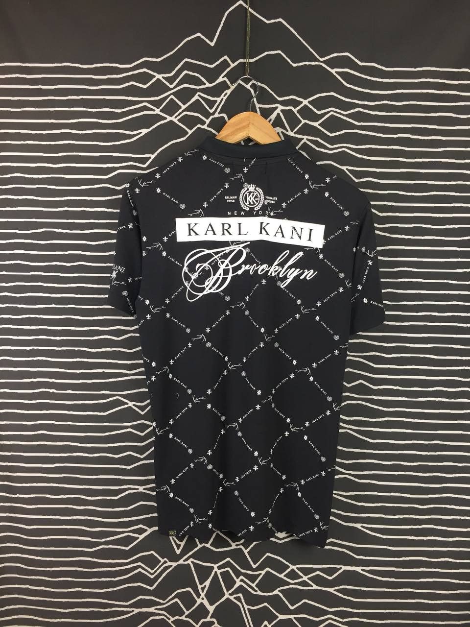 Karl Kani Vtg Karl Kani Golf Brooklyn Patterned Polo Tee Size US M / EU 48-50 / 2 - 1 Thumbnail