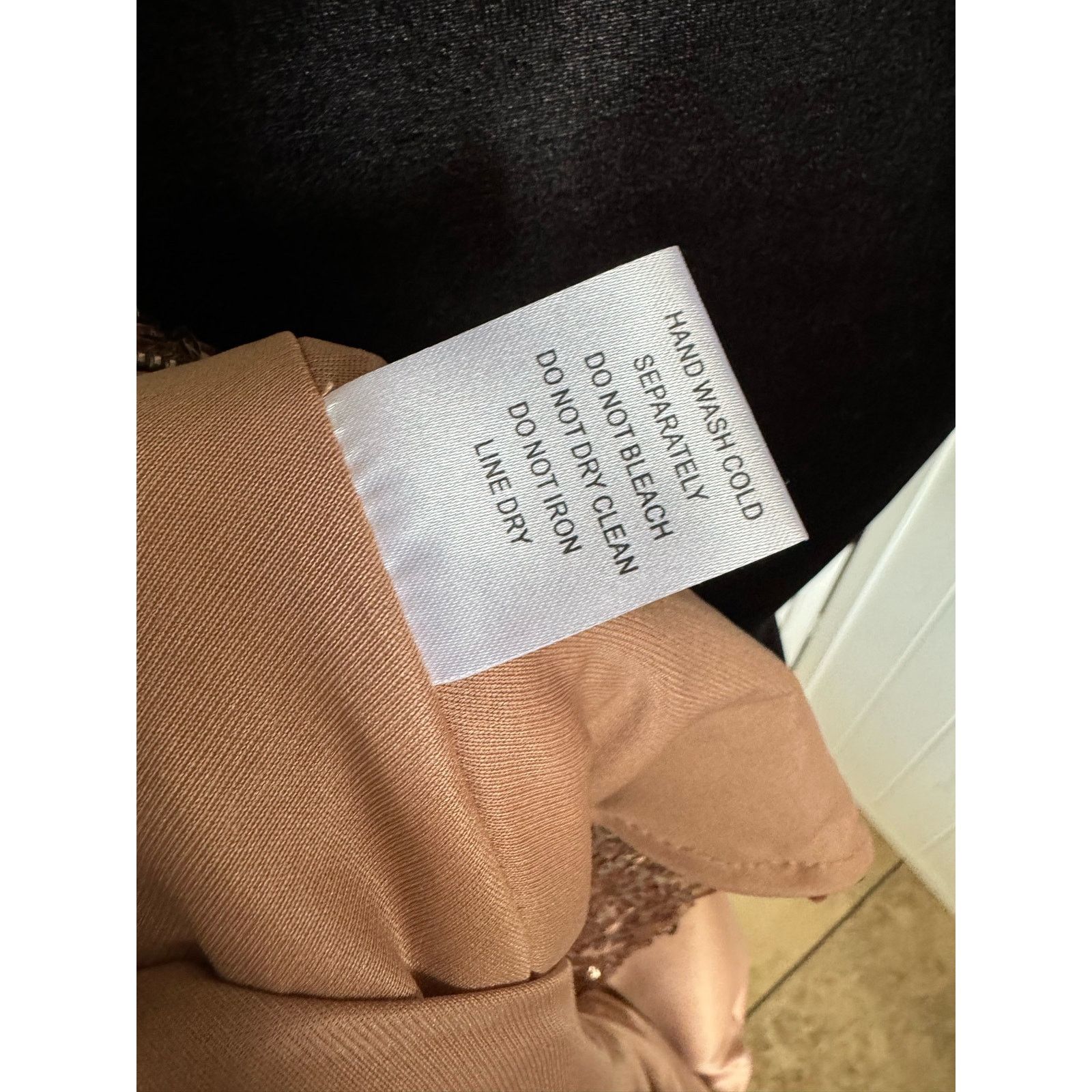 Other Moa Moa Womens Top Sz XL Rose Gold Sequined Sequins Peplum Size XL / US 12-14 / IT 48-50 - 6 Thumbnail