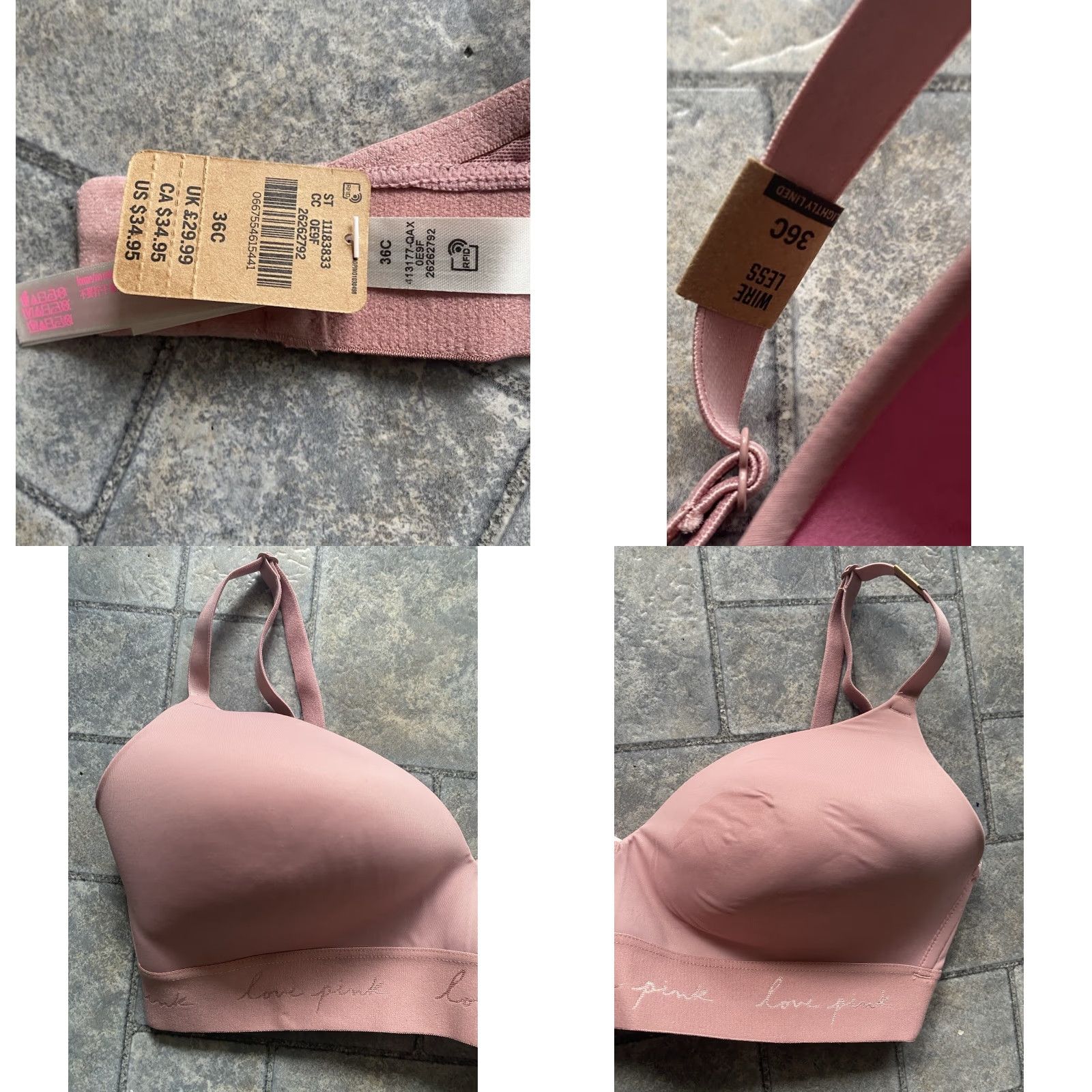 Victoria's Secret Victoria's Secret Pink Bra 36C Wireless Coral Pink NWT Wear Everywhere Womens Size ONE SIZE - 8 Thumbnail