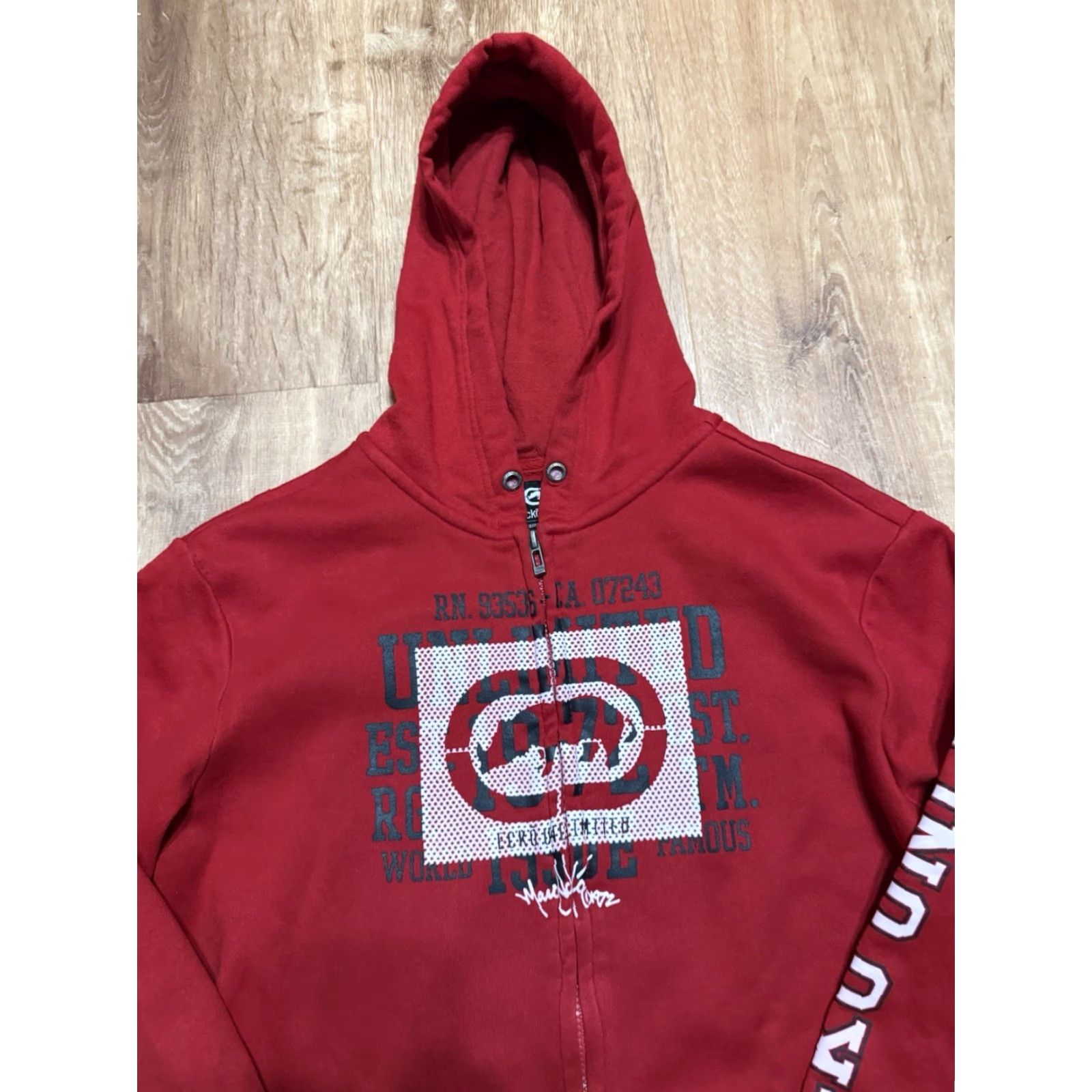 Ecko Unltd. VINTAGE Ecko Unltd Zip Hoodie Mens Small Red Spell Out Skater Hip Hop Grunge Hoodie Mens Red Zip Hoodie Mens Size US S / EU 44-46 / 1 - 4 Thumbnail