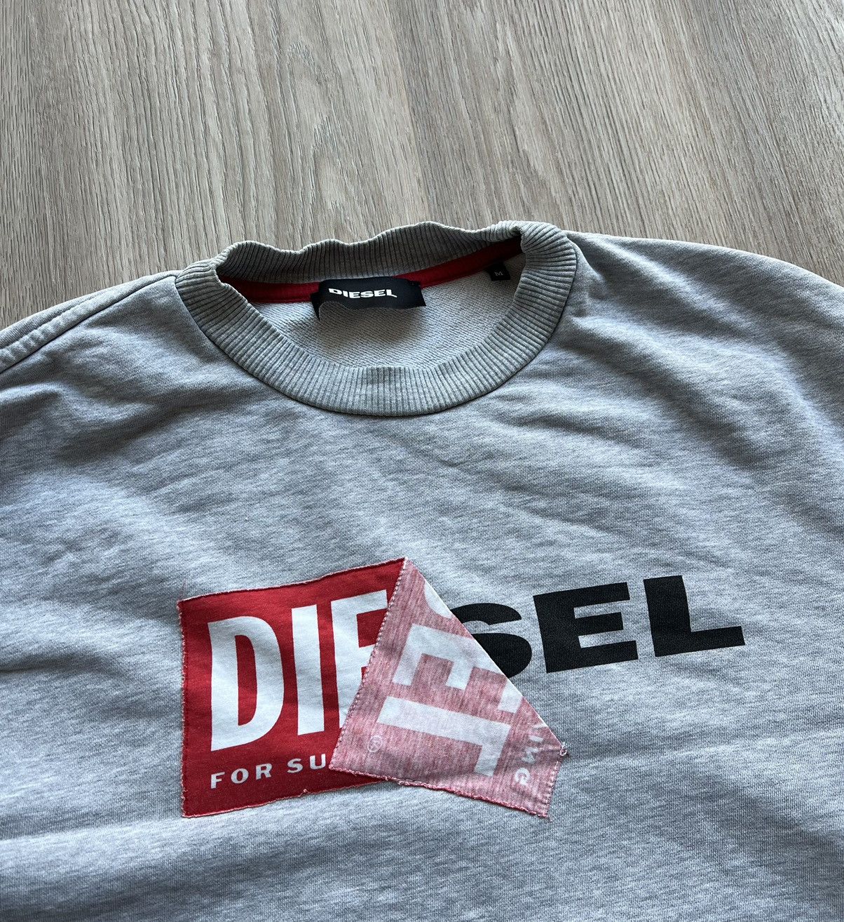 Diesel Diesel Big Logo Gray Sweatshirt Size US M / EU 48-50 / 2 - 4 Thumbnail