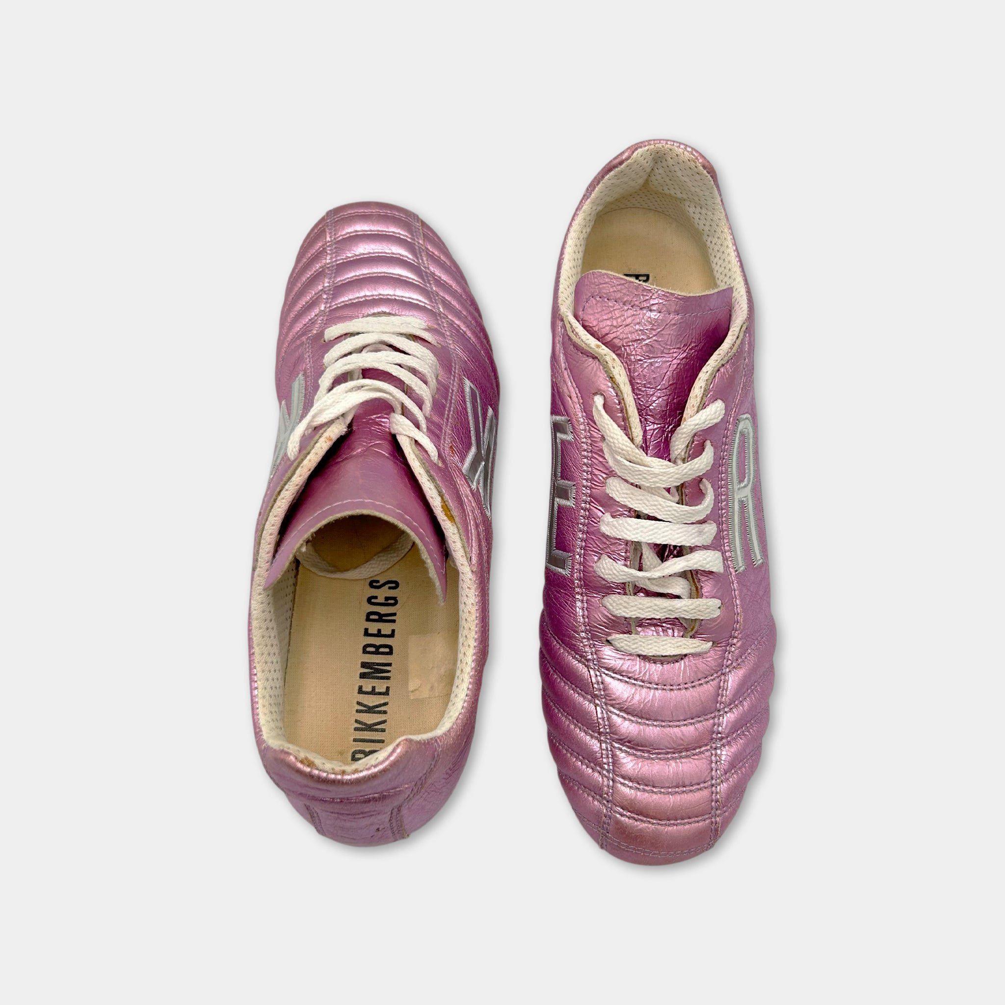 Dirk Bikkembergs Dirk Bikkembergs Metallic Pink Soccer Sneakers Size US 6.5 / IT 36.5 - 2 Thumbnail