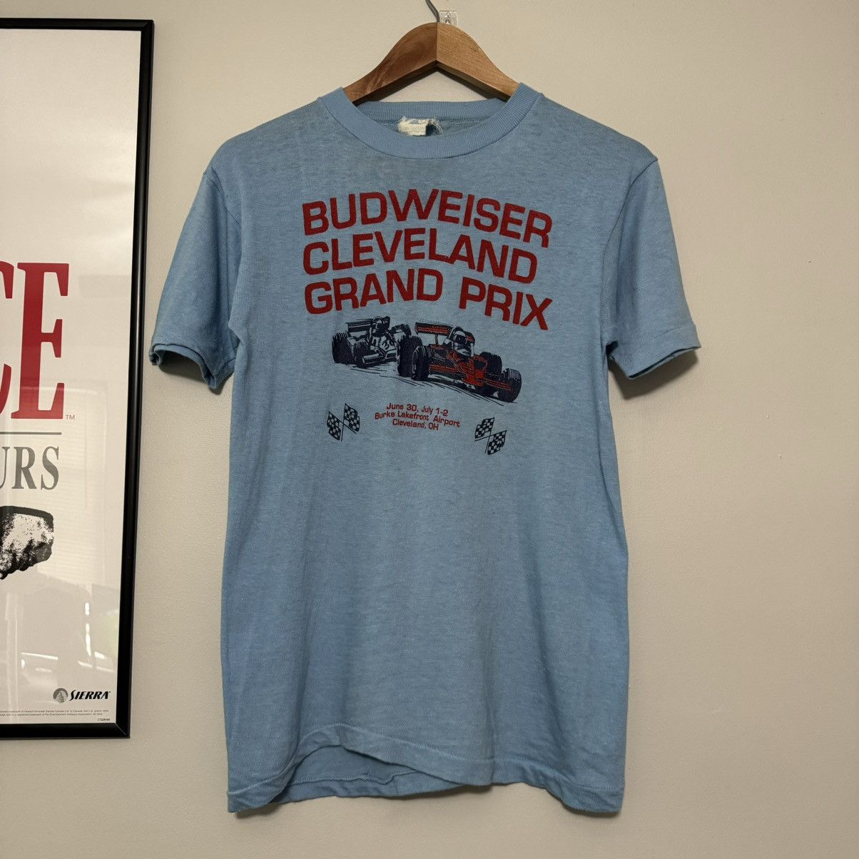 Budweiser × Vintage RARE VINTAGE 80s BUDWEISER CLEVELAND GRAND PRIX RACING TEE Size US M / EU 48-50 / 2 - 1 Thumbnail