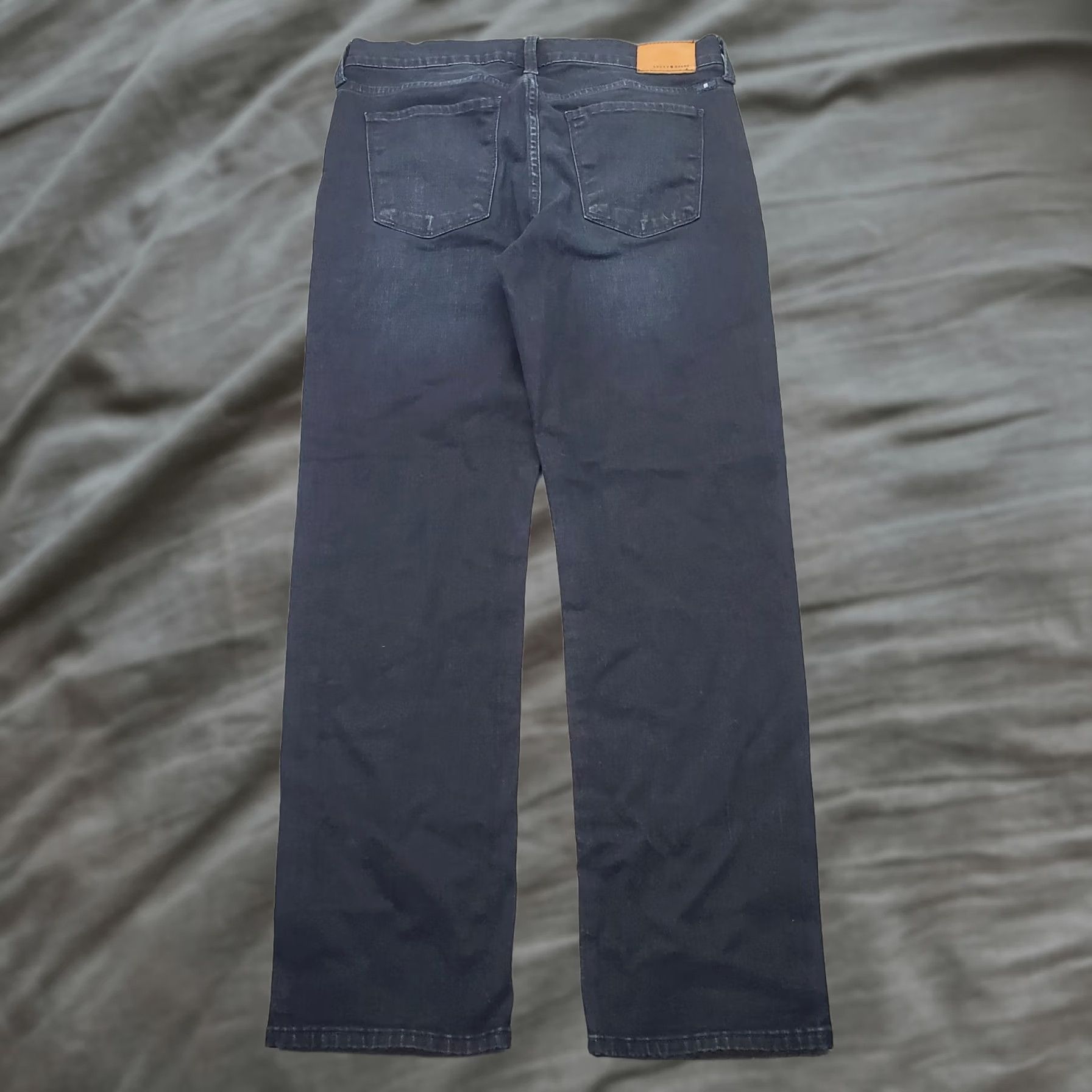 Lucky Brand Lucky Brand Brooke Crop Jeans Womens Size 6 Blue Denim Dark Wash Straight Leg Jeans Size 28" / US 6 / IT 42 - 1 Thumbnail