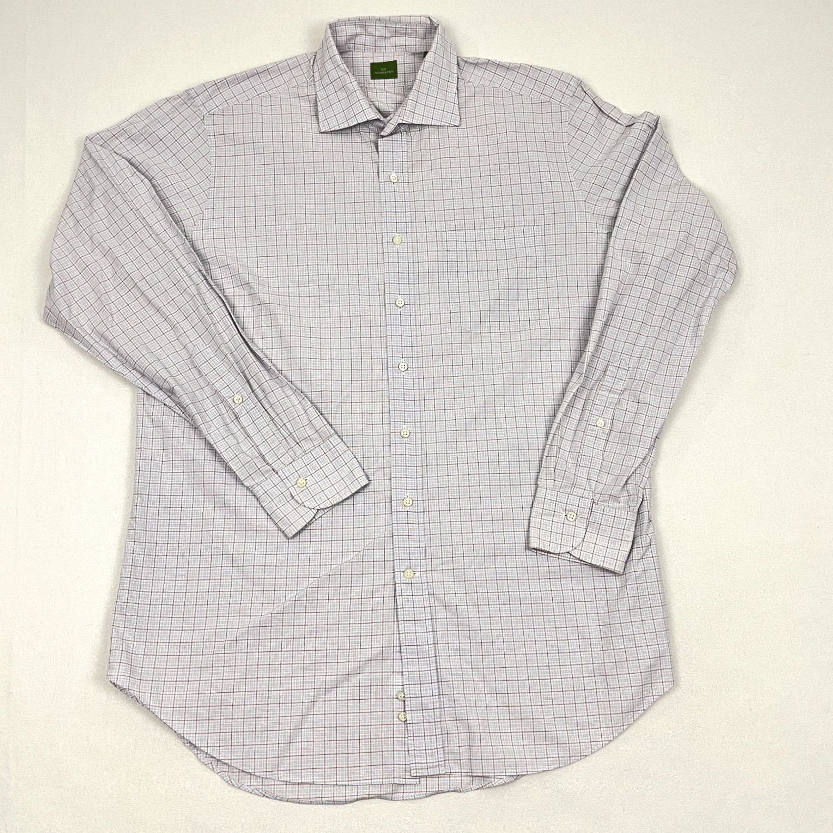 Sid Mashburn Sid Mashburn Shirt Mens L Multicolor Plaid Button-Up Casual Luxe Dress Knit? No Size US L / EU 52-54 / 3 - 3 Thumbnail