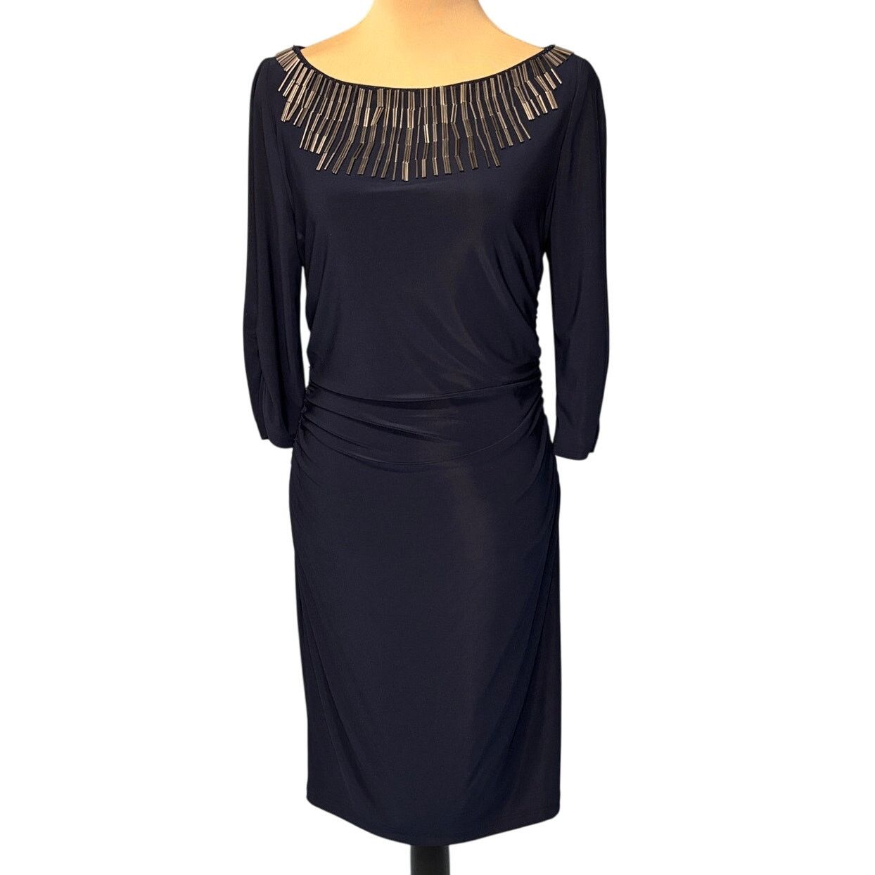 Adrianna Papell ADRIANNA PAPELL Women’s Silky Stretch Knit Dress | Size 10 Size L / US 10 / IT 46 - 1 Thumbnail