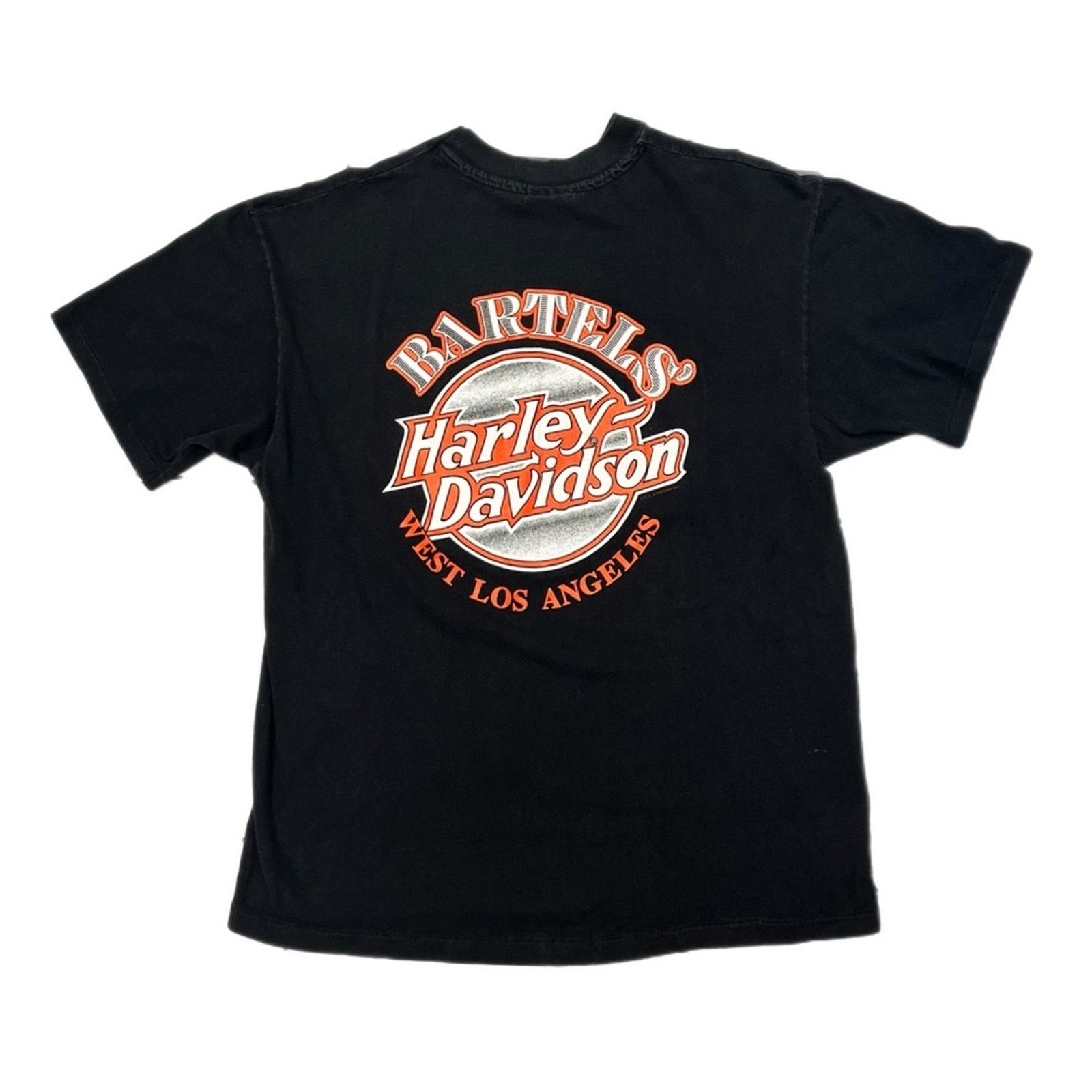 Harley Davidson 1992 Vintage Harley Davidson Bartels LA single stitch Tee Size US L / EU 52-54 / 3 - 2 Thumbnail