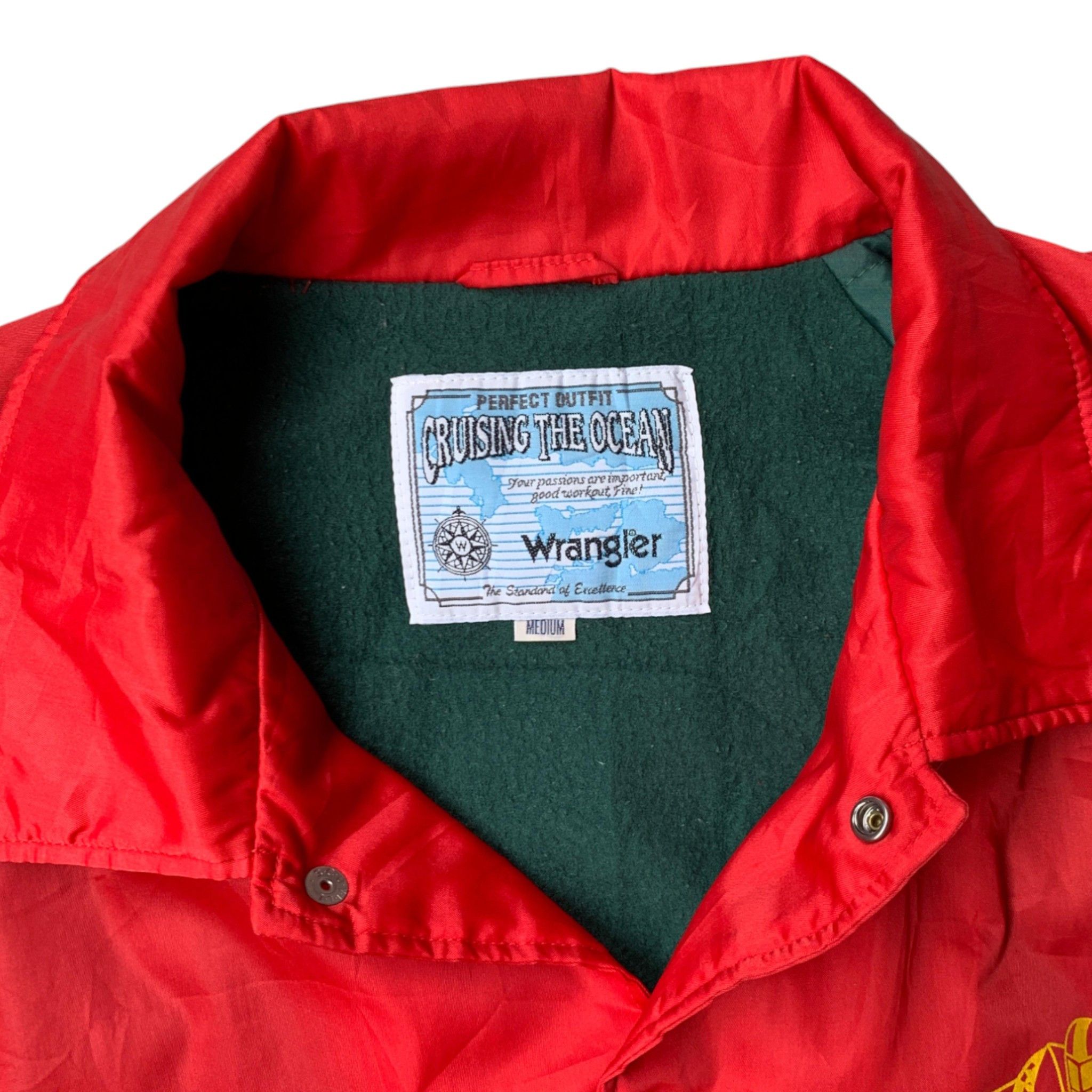Vintage × Wrangler Vtg 90's Wrangler Windbreker Big Logo Size US M / EU 48-50 / 2 - 4 Thumbnail