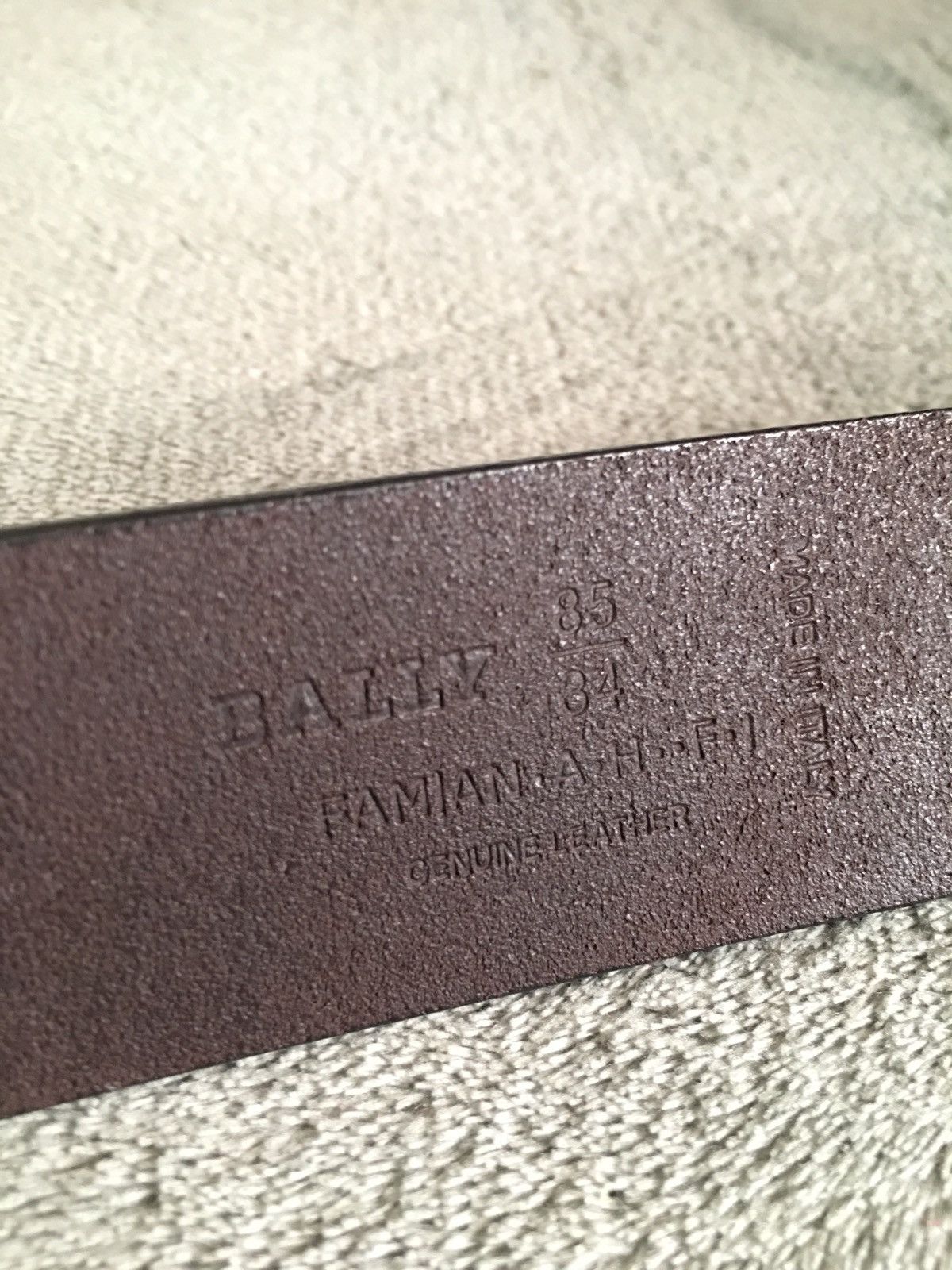 Bally BALLY Brown Leather Studded Italy Mens Belt Size 85/ 34 Size 34 - 7 Thumbnail