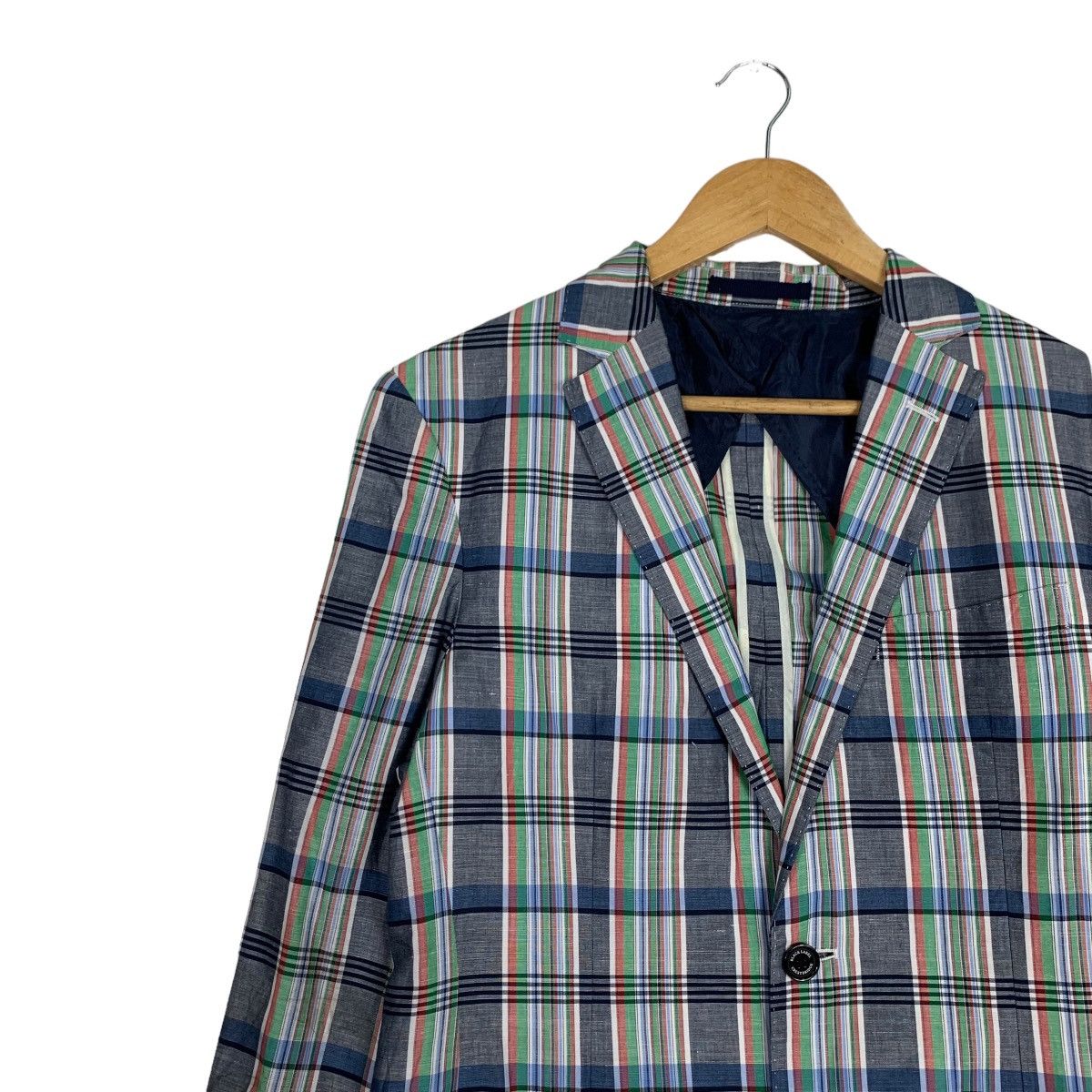 BLACK LABEL Crestbridge Checked Suit Jacket #0943-C42