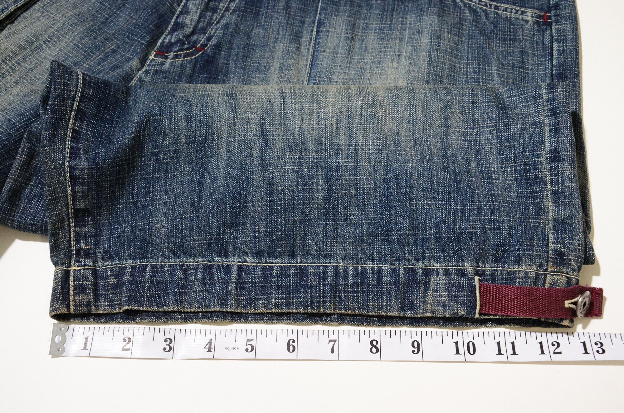 Phat Farm [Folded Color Stain] PF Rare Cargo Denim 90s Streetwear Size US 30 / EU 46 - 21 Thumbnail