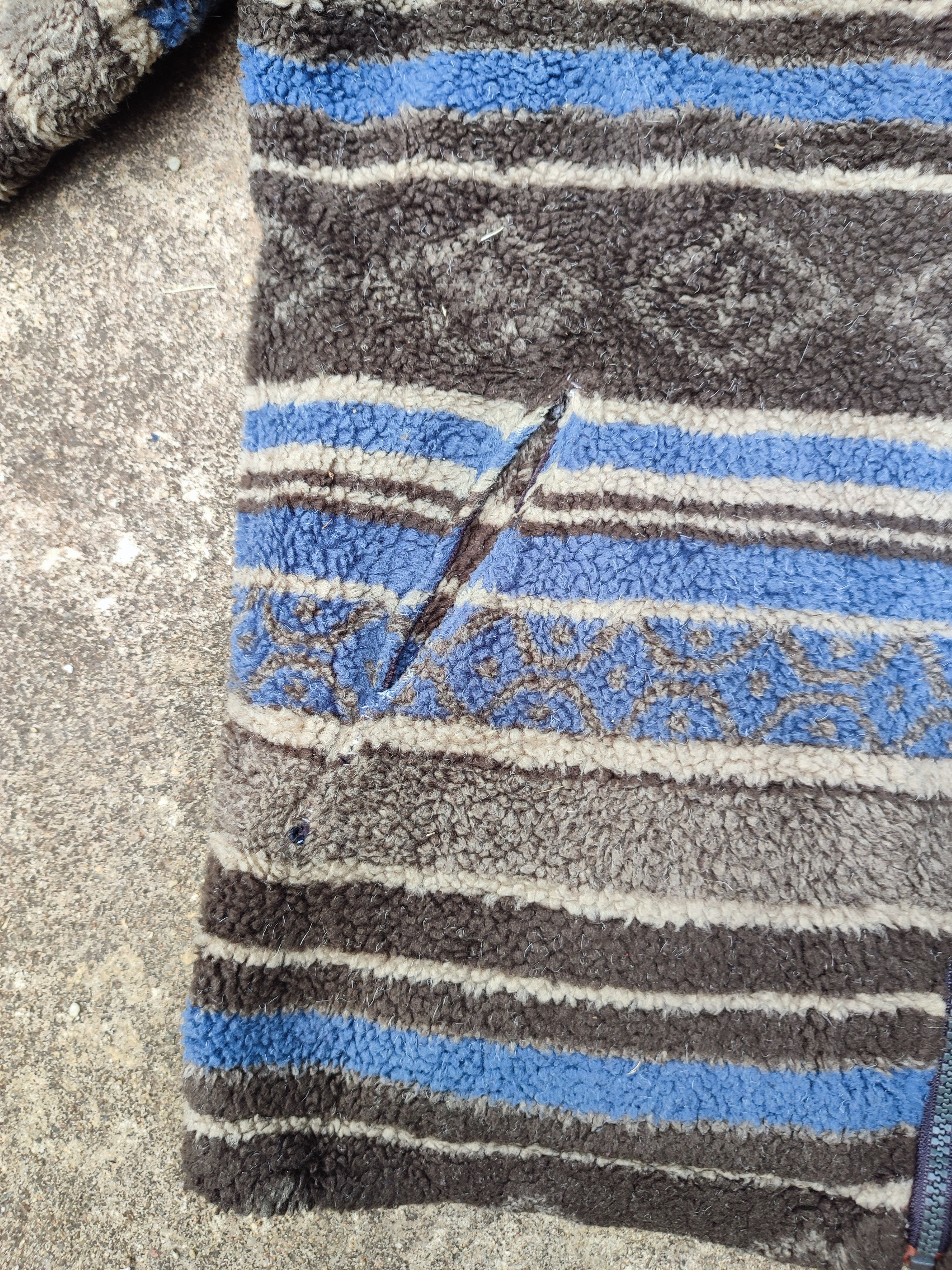 L.L. Bean × Vintage 🔥STEAL🔥 Vintage Striped Fleece Jacket By L.L Bean Size US L / EU 52-54 / 3 - 6 Thumbnail