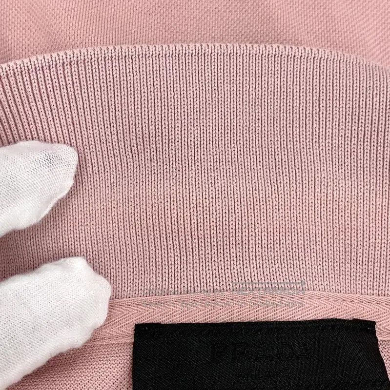 Prada Prada Men's Pink Cotton Polo Shirt. Size US M / EU 48-50 / 2 - 8 Thumbnail