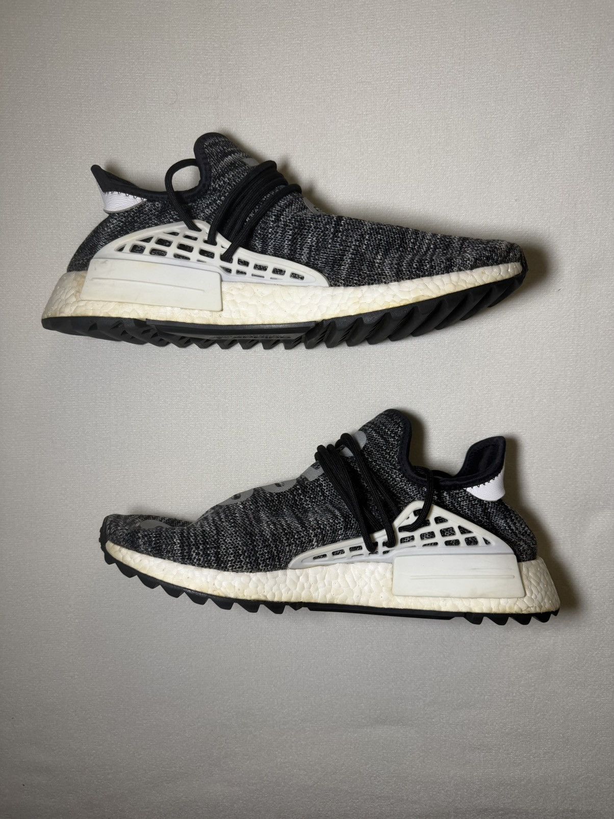 Adidas × Pharrell Adidas Pharrell NMD Human Race Trail Oreo Size US 11 / EU 44 - 3 Thumbnail
