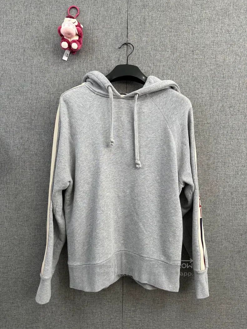 Gucci Gucci Gray sweatshirt with side stripes Size US S / EU 44-46 / 1 - 1 Thumbnail