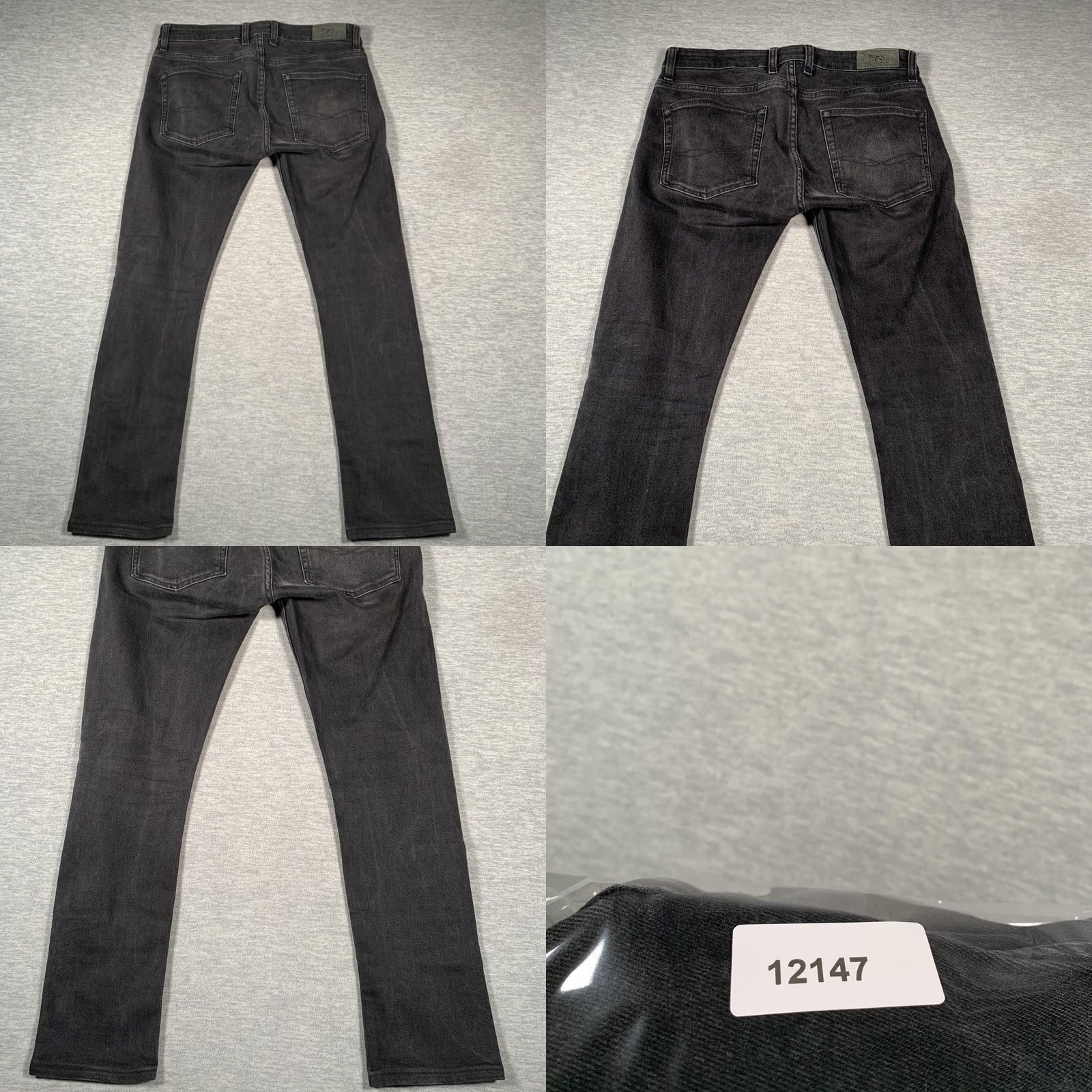Rodd & Gunn Rodd & Gunn Jeans Mens 30R Slim Fit Denim Black Charcoal Leather Trim Size US 30 / EU 46 - 9 Thumbnail