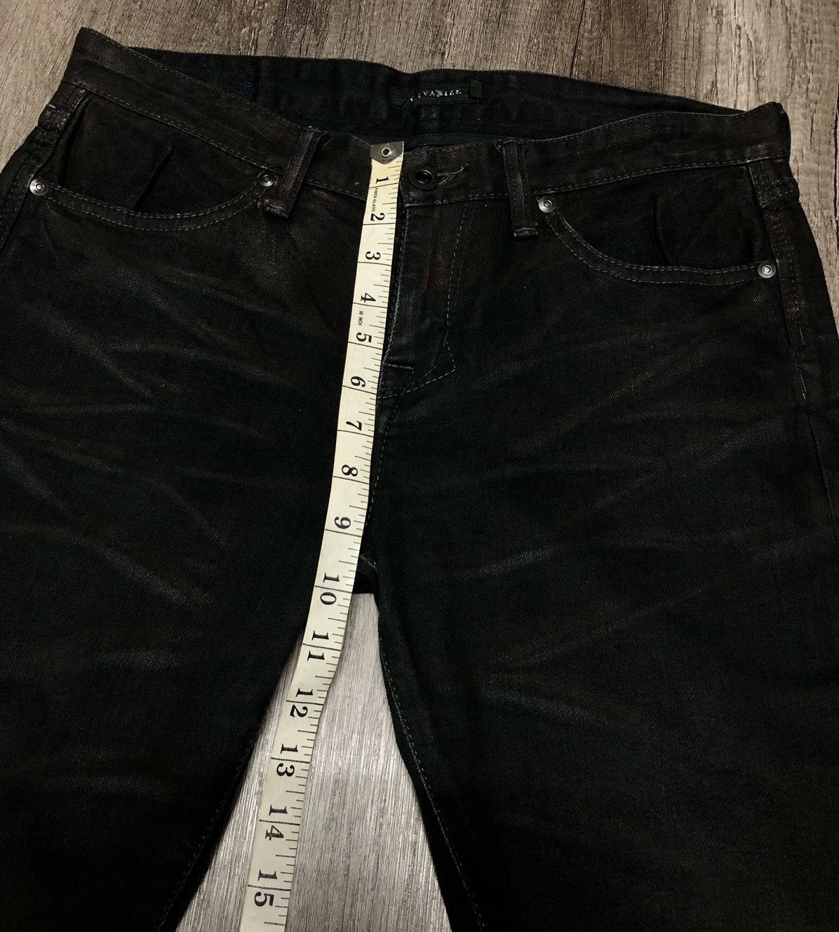 Other CIVARIZE BLACK WAX JEANS Size US 33 - 3 Thumbnail