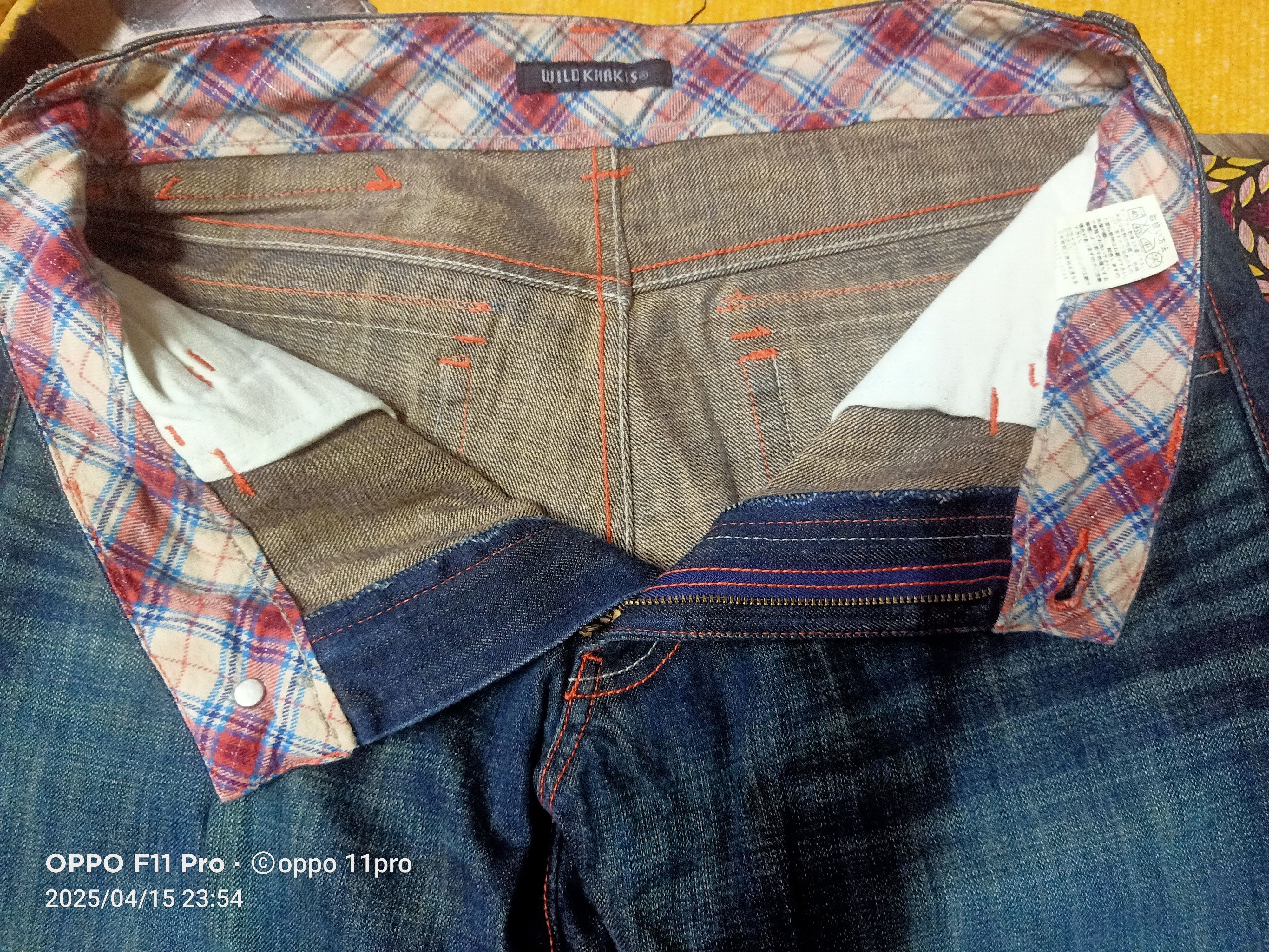 If Six Was Nine × Le Grande Bleu (L.G.B.) Wild Khakis Flare Denim Loose Rise Size US 31 - 14 Thumbnail