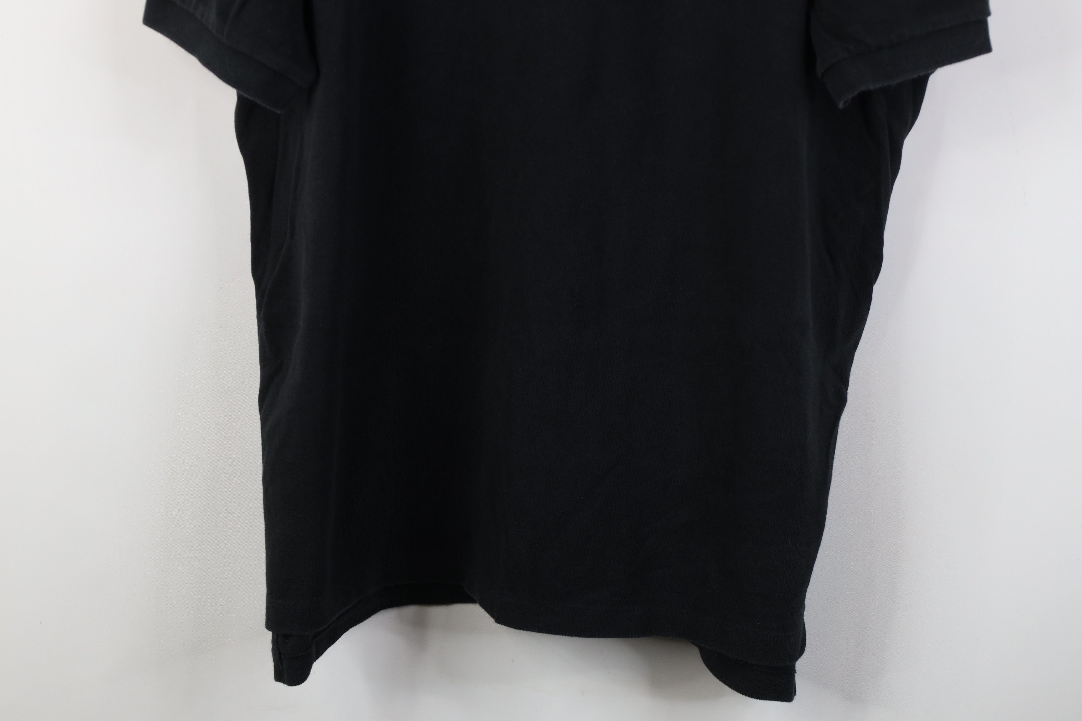 Ralph Lauren Vintage 90s Ralph Lauren Pique Cotton Golf Polo Shirt Black Size US XXL / EU 58 / 5 - 3 Thumbnail
