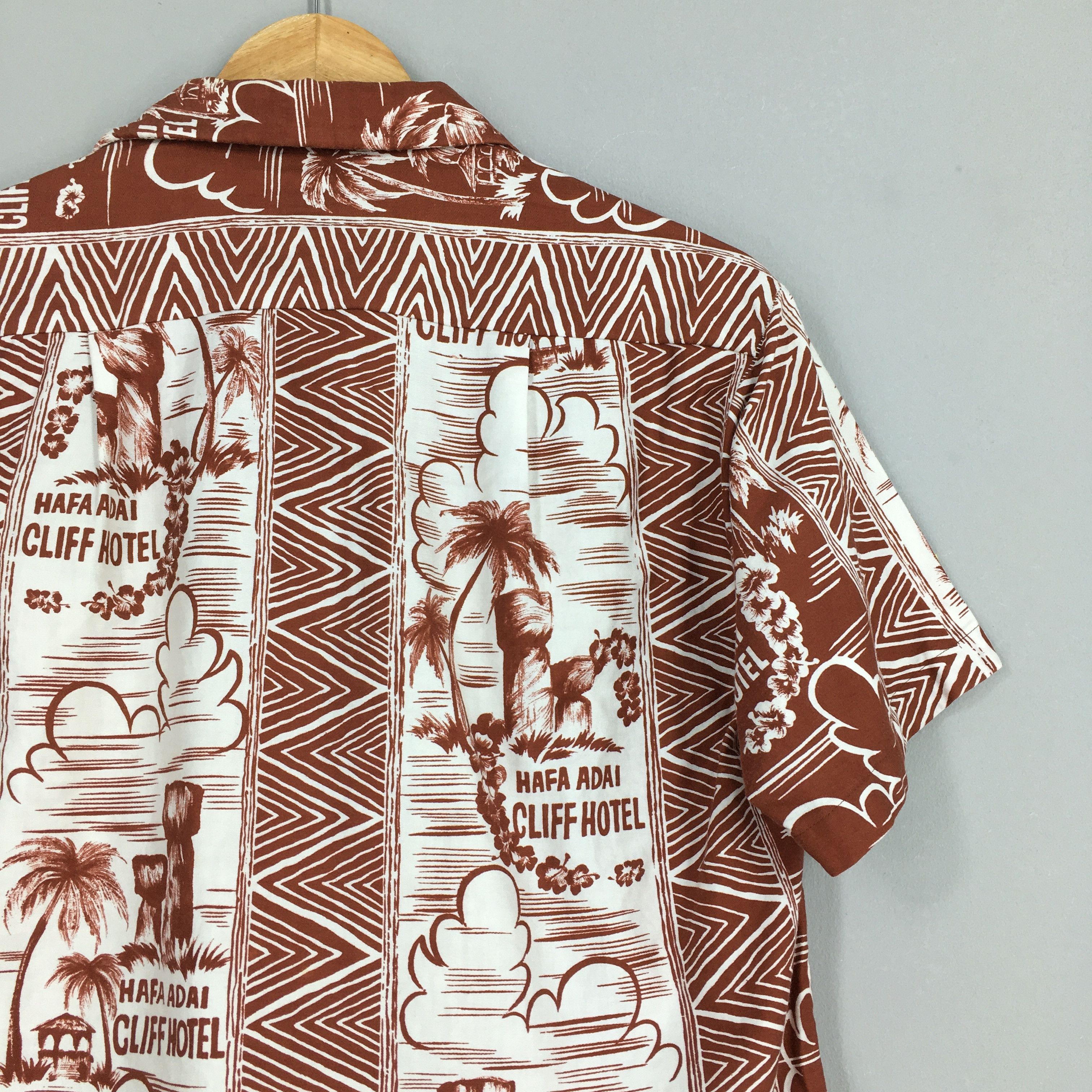 Other Vintage Hawaii Aloha Brown 70s Surf Shirts Medium Size US M / EU 48-50 / 2 - 7 Thumbnail