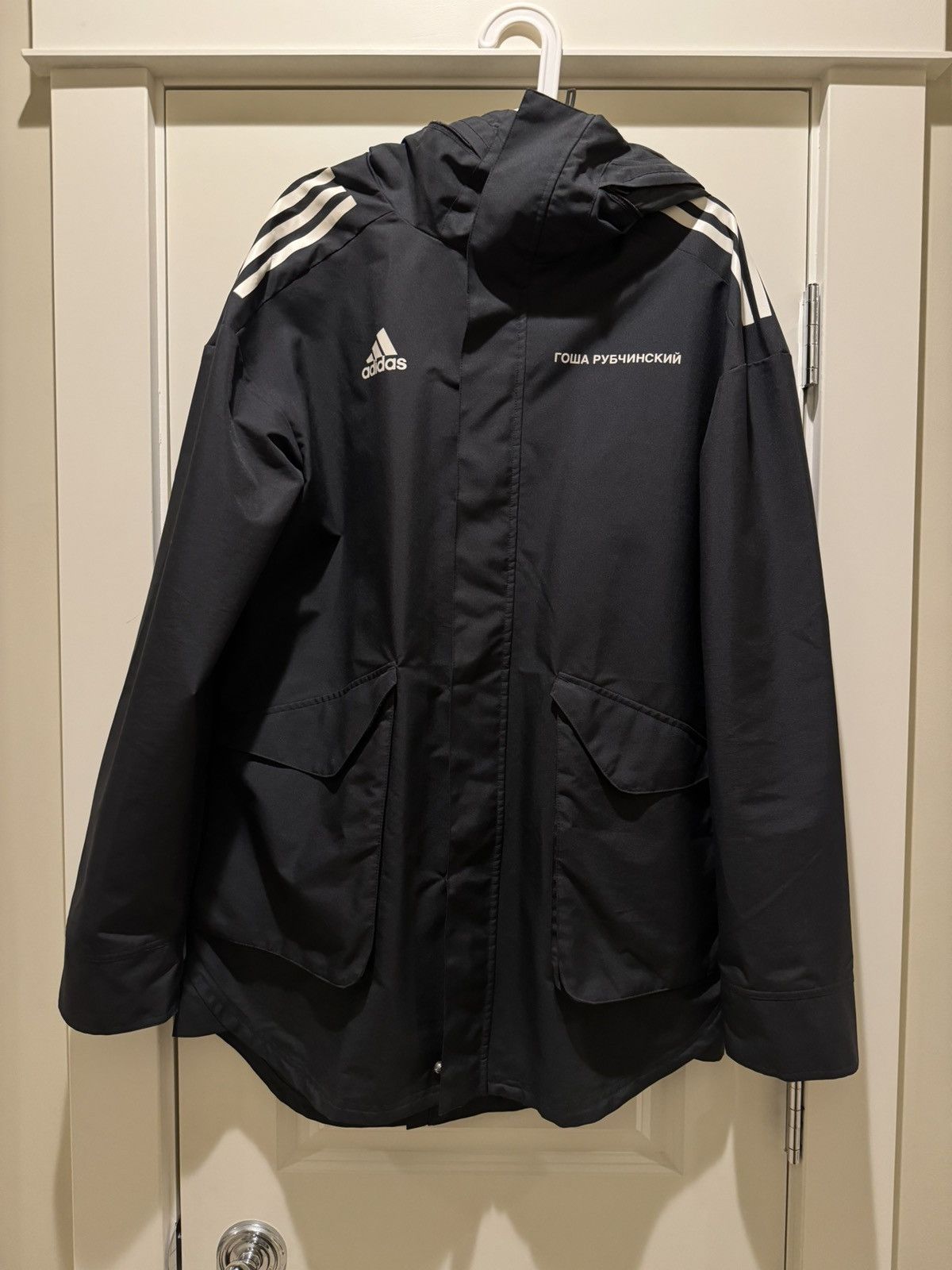 image of Adidas x Gosha Rubchinskiy Limited Special Collab Rain Coat in Black, Men's (Size Medium)