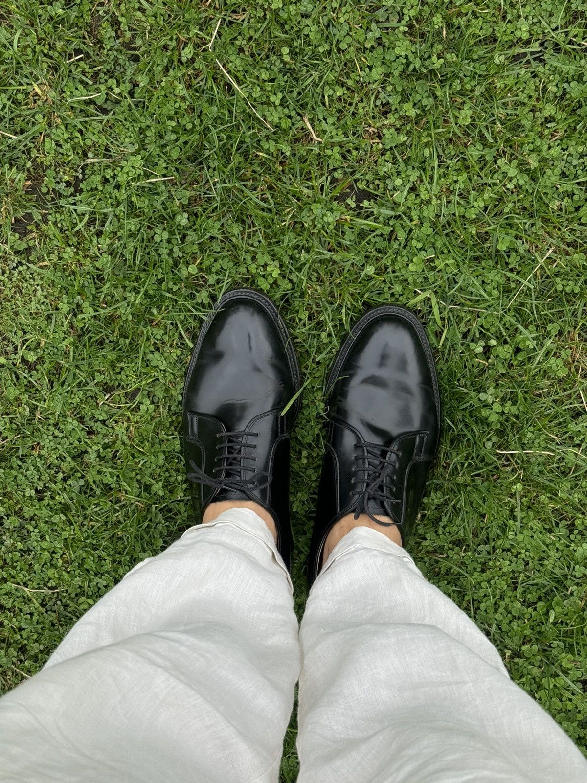 Loake Loake 771B Black classic polished leather derby Size US 11 / EU 44 - 18 Thumbnail