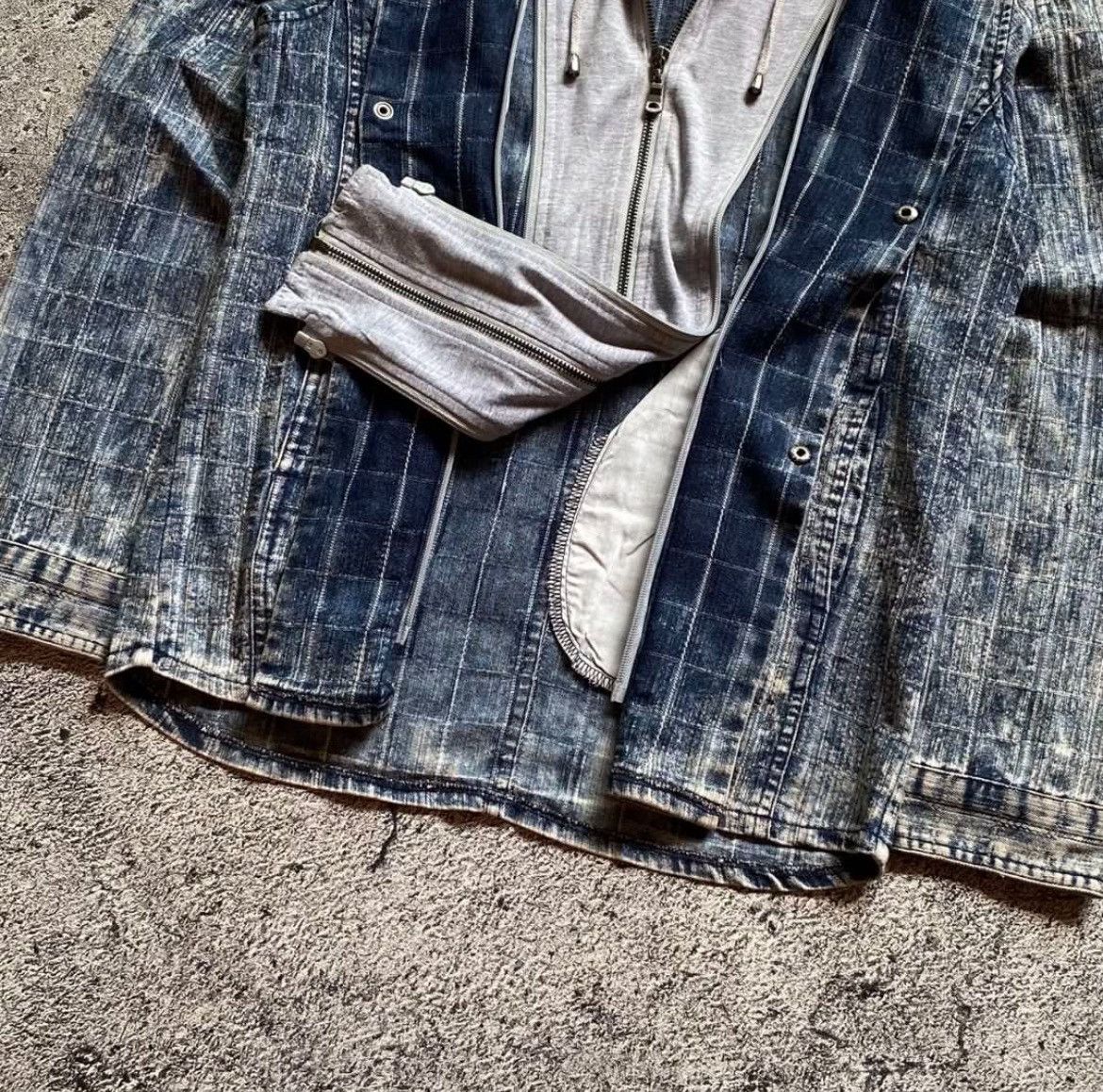 semanticdesign Semanticdesign Layered Denim Hooded Jacket Size US M / EU 48-50 / 2 - 5 Thumbnail