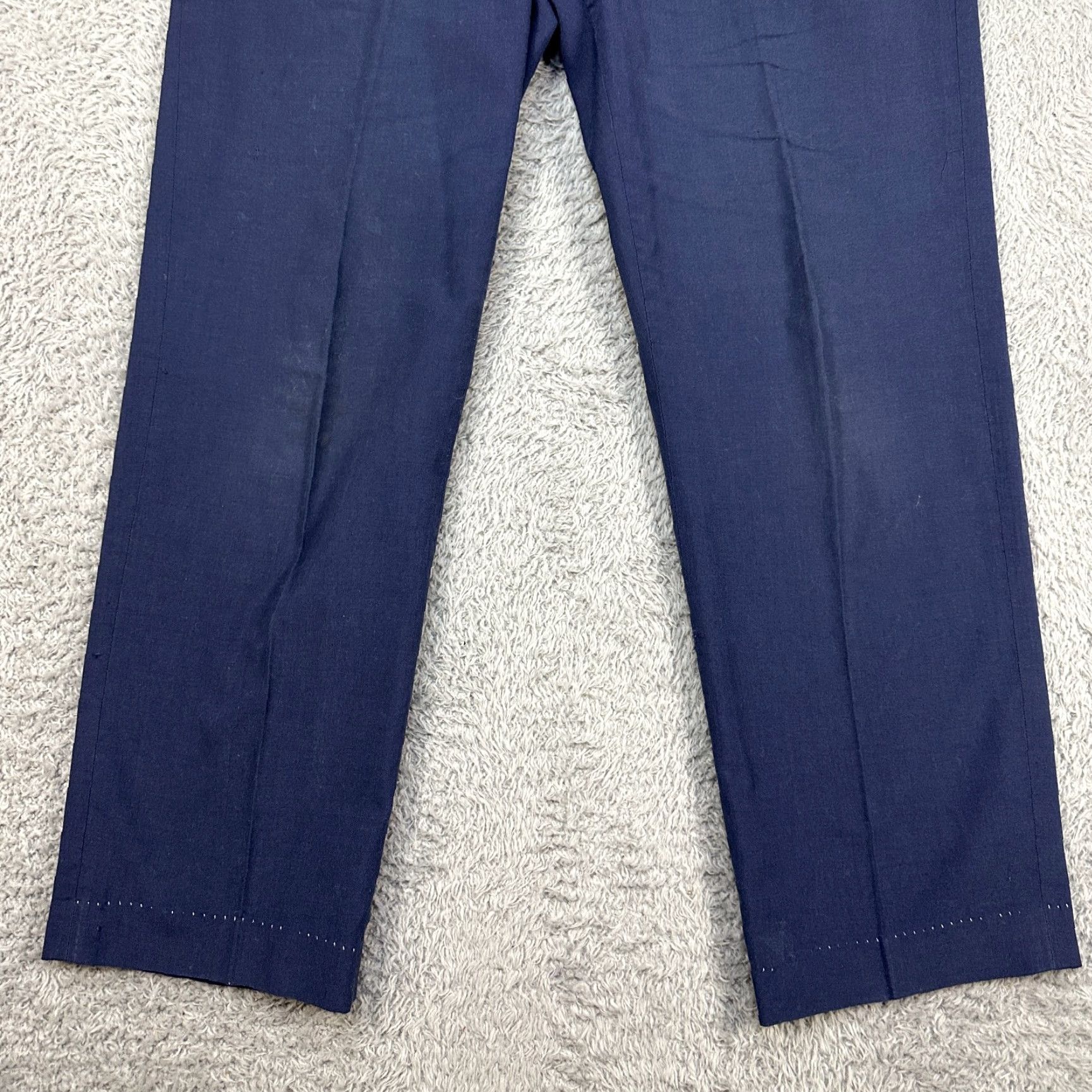 Vintage Vintage 60s US Air Force Navy Military Trousers 32x29 1960s True Vintage Dress Pants Mens Blue Wool Wide-Leg Inseam 32"} Size US 30 / EU 46 - 5 Thumbnail