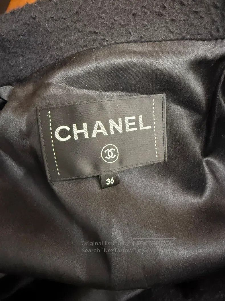 Chanel Chanel Comb Street Series Black Woollen Mixed Cashmere Coa Size XS / US 0-2 / IT 36-38 - 6 Thumbnail