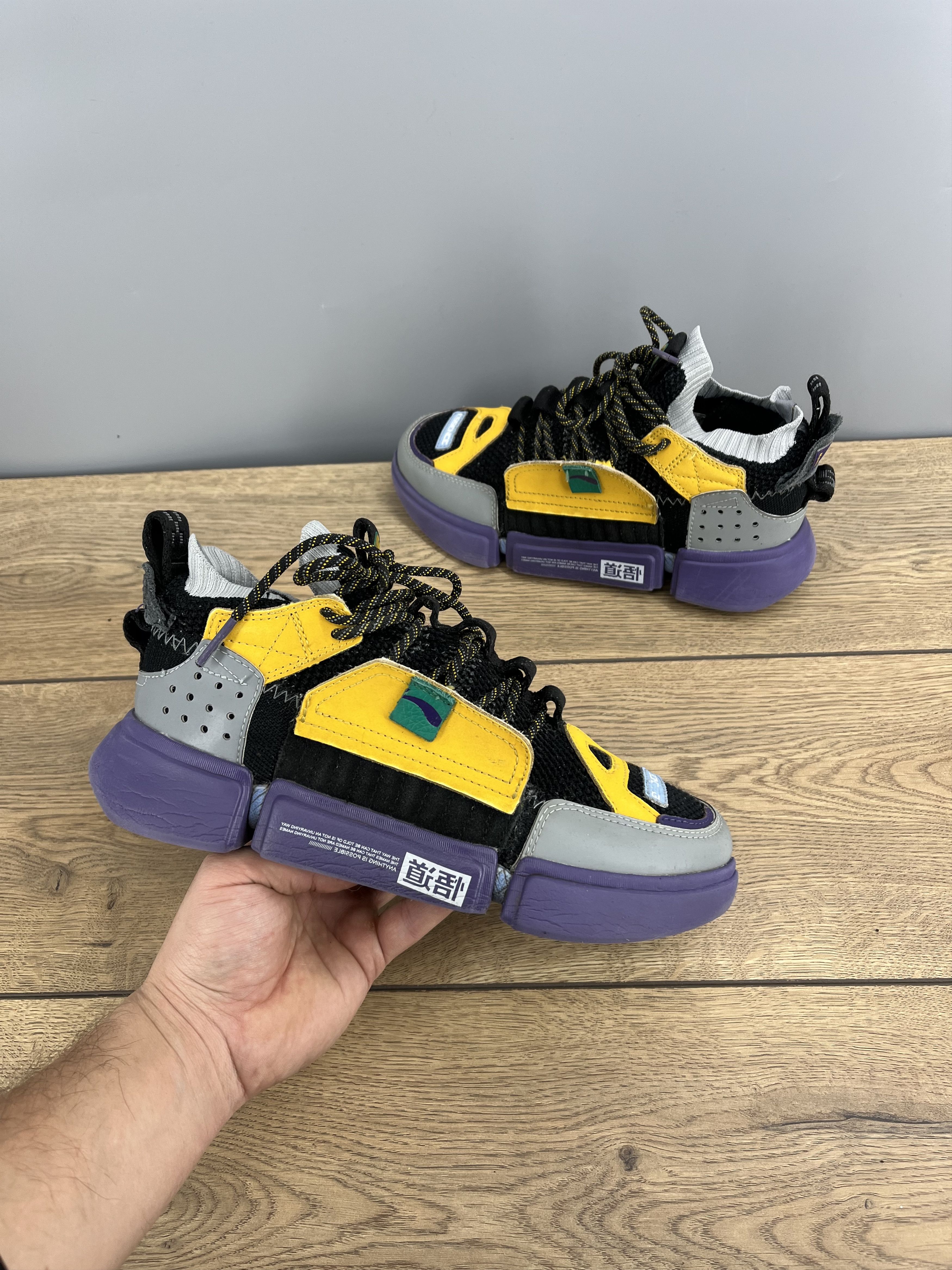 Li-Ning Li-Ning Essence Chunky Sneakers EU 39.5 Black Yellow Purple Size US 7 / EU 40 - 1 Thumbnail